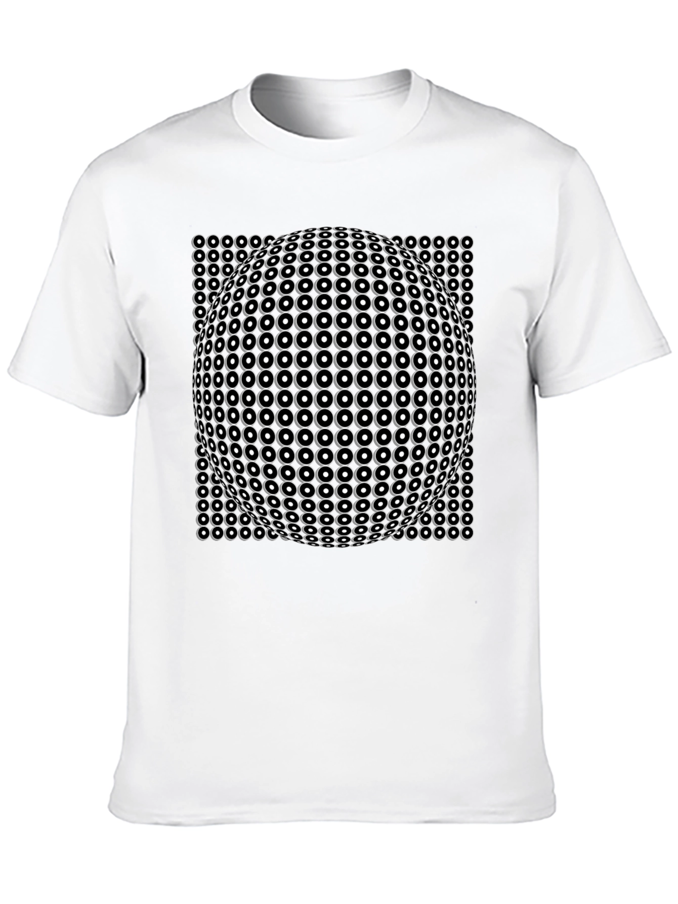 Optical Illusion Black T-Shirt