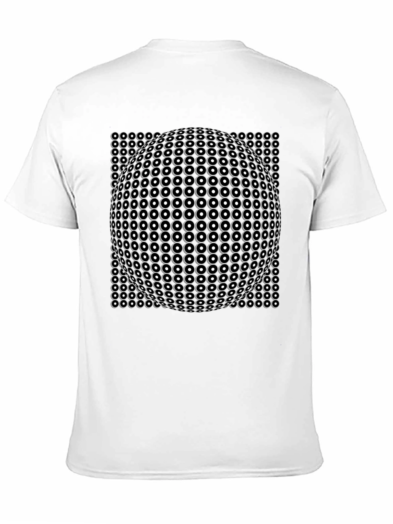 Optical Illusion Black T-Shirt