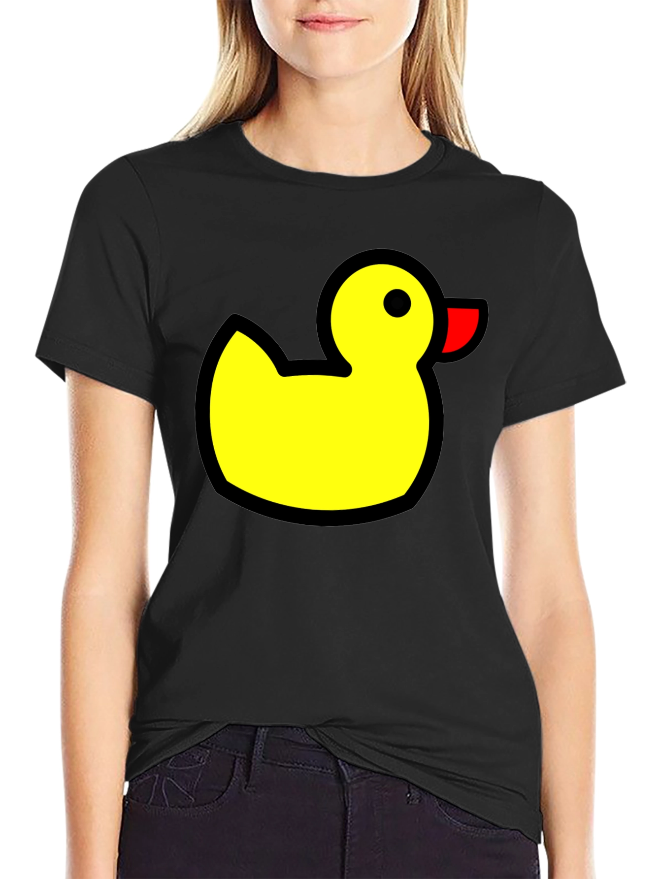 Rubber Duckie T-Shirt - Black Cotton Tee