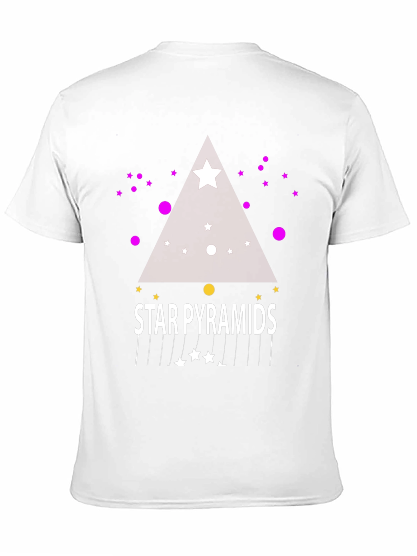 Star Pyramids Graphic Tee - Stylish Black T-Shirt