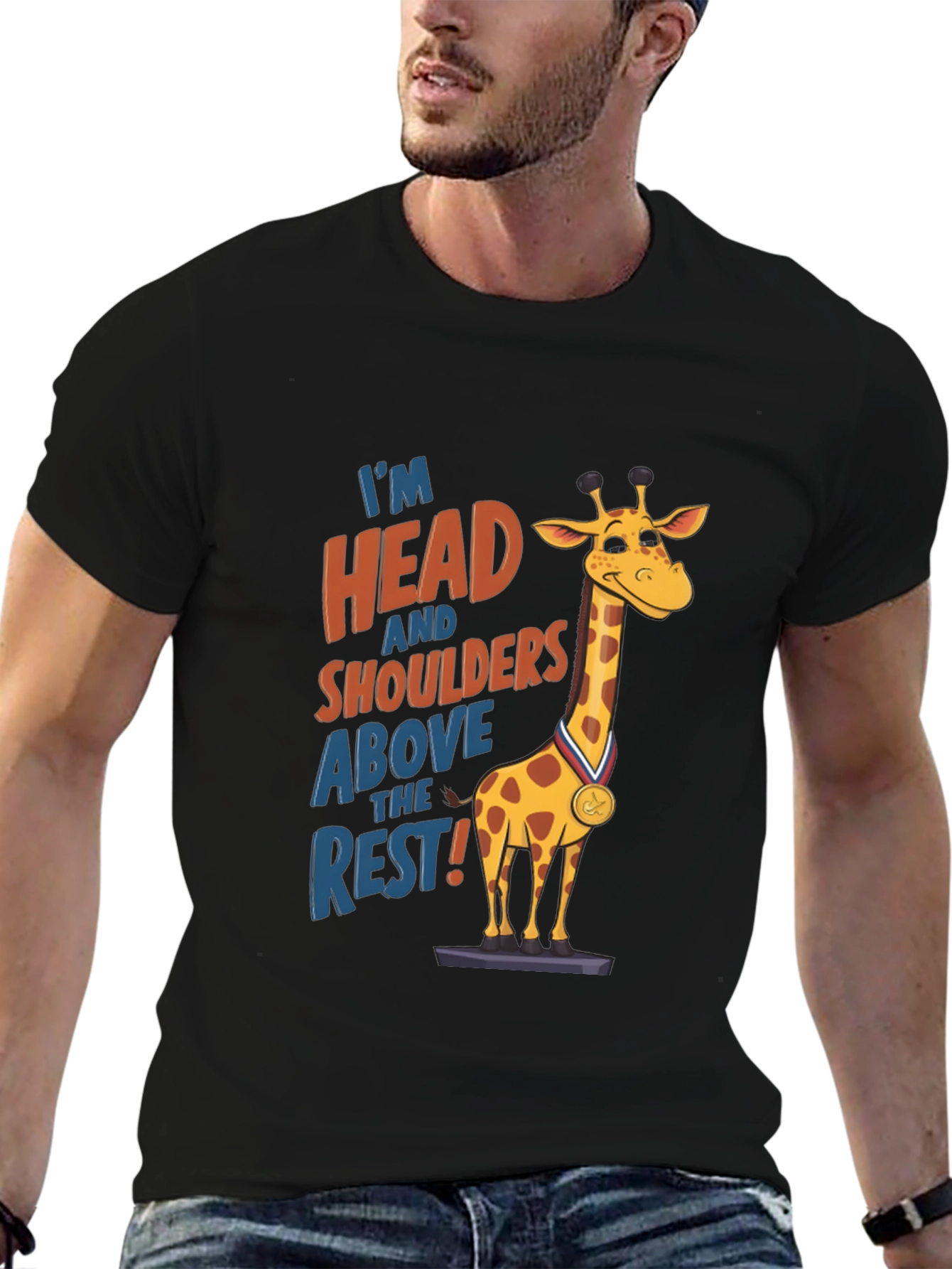 Funny Giraffe T-Shirt: Head and Shoulders Above the Rest