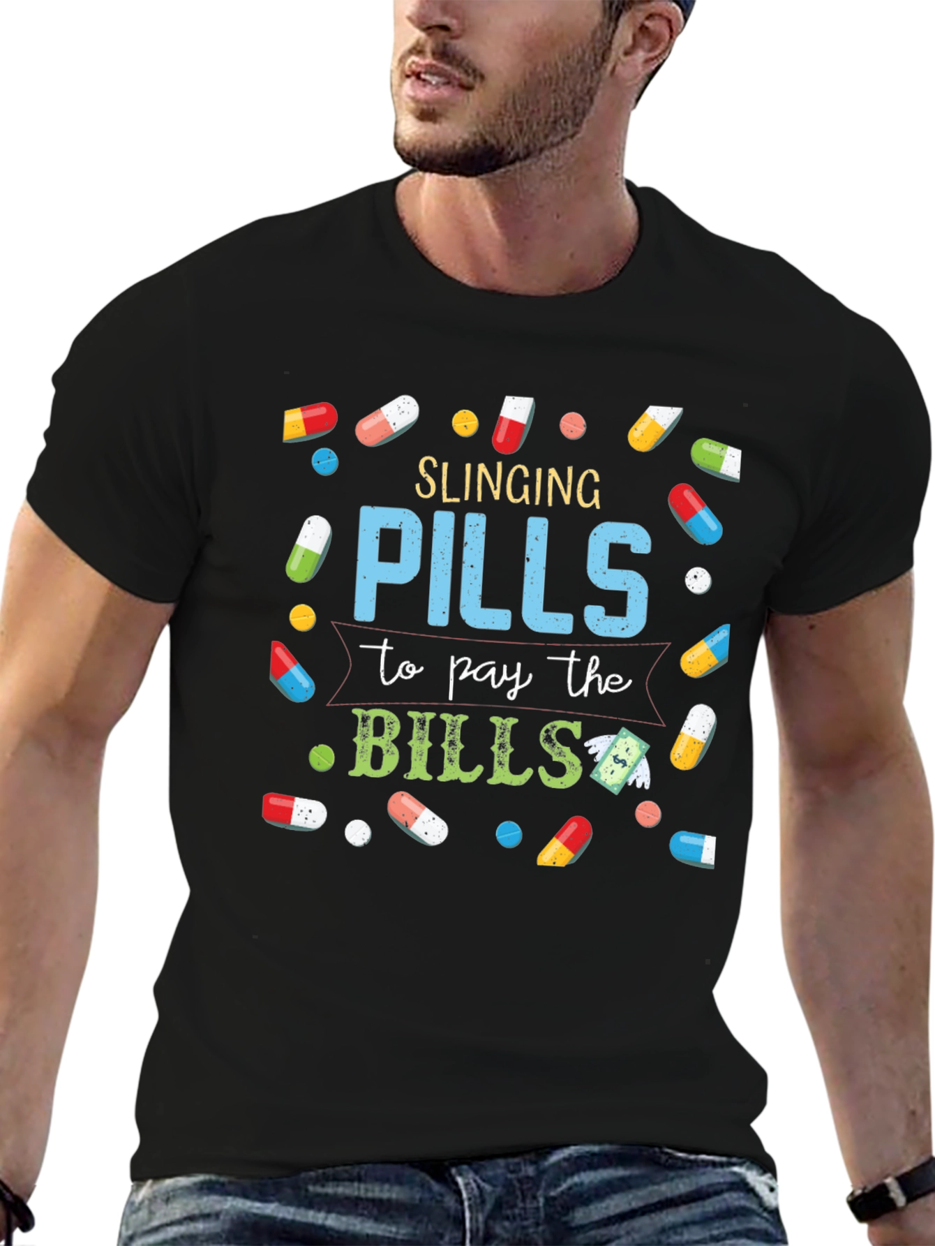 Slinging Pills Funny T-Shirt