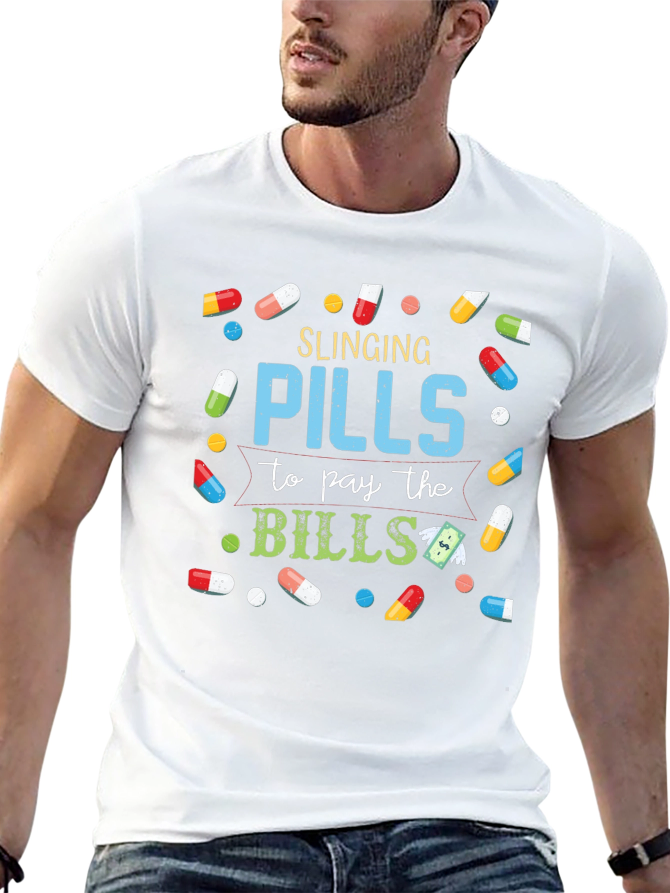 Slinging Pills Funny T-Shirt