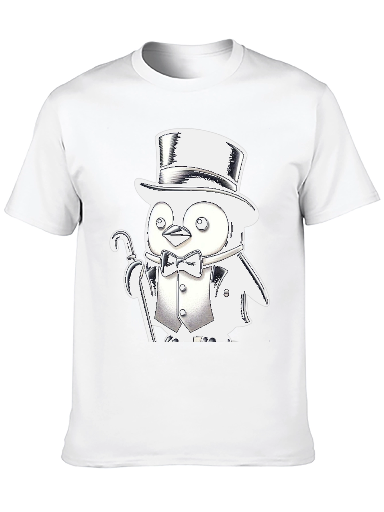 Penguin Tuxedo T-Shirt - Black Cotton Blend