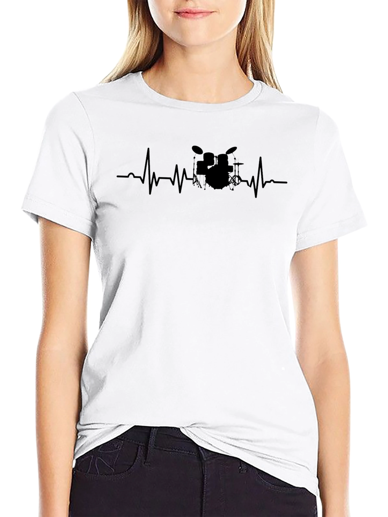 Drumbeat Heartbeat T-Shirt - Musicians Passion