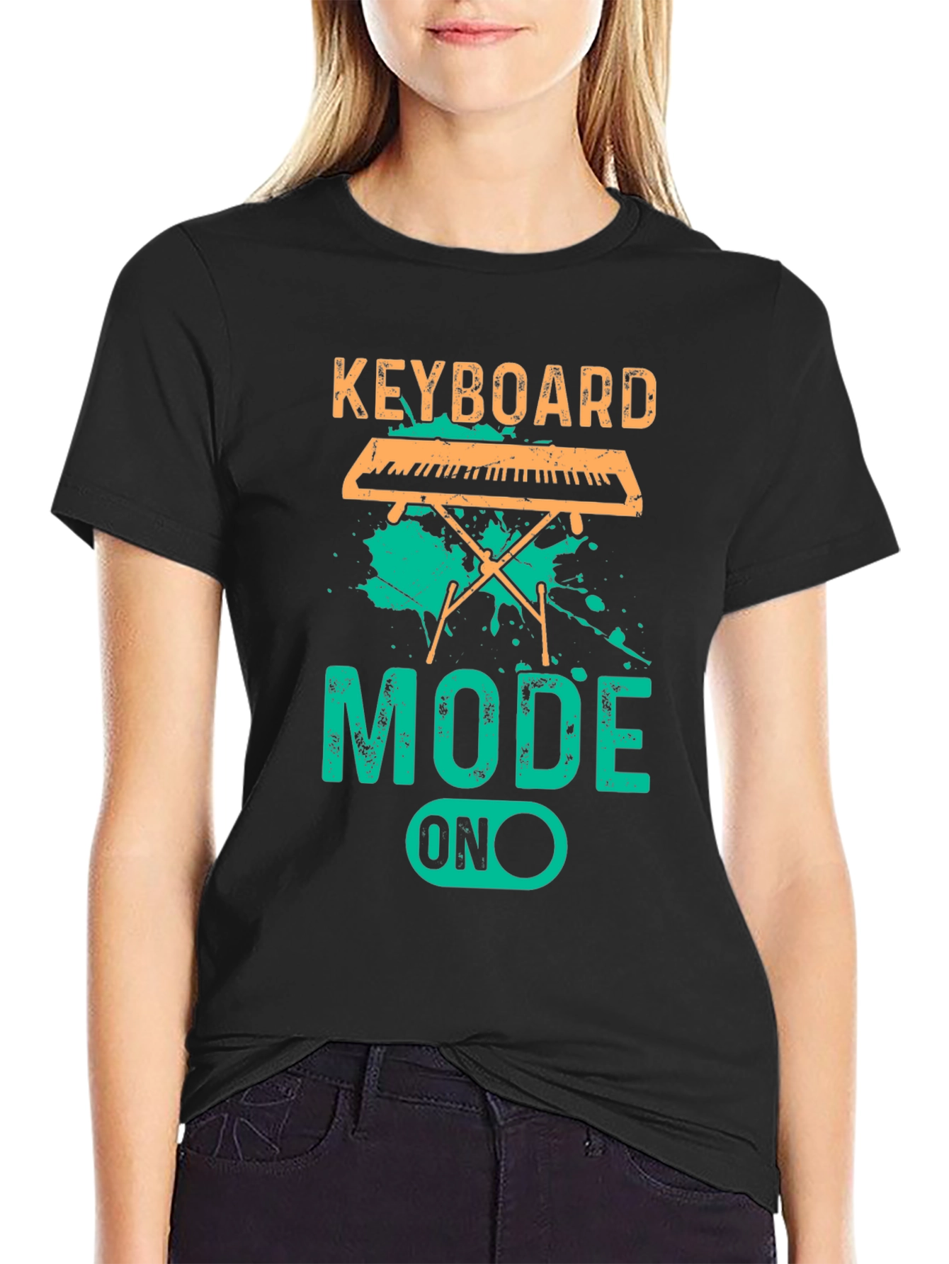Keyboard Mode ON T-Shirt - Music Lover Tee