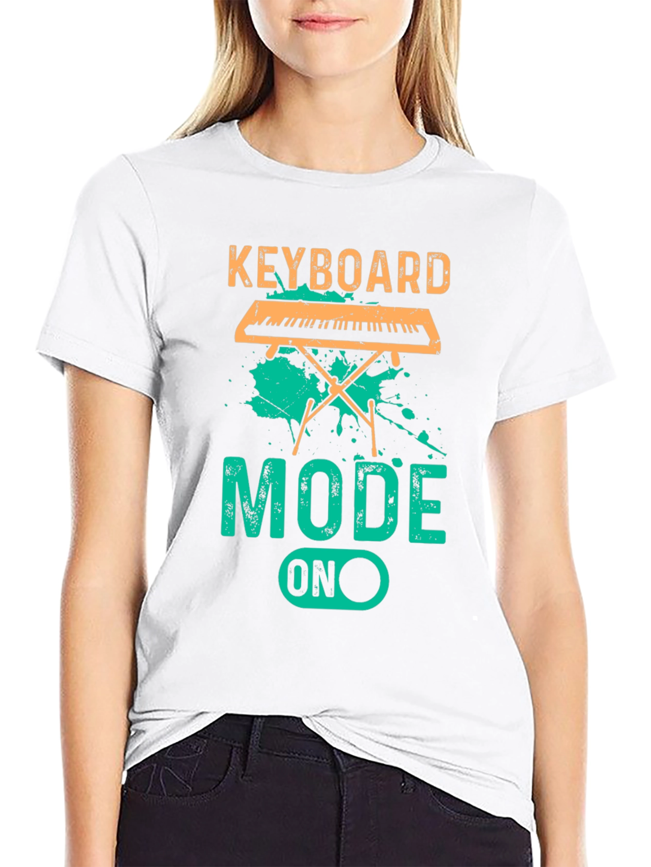 Keyboard Mode ON T-Shirt - Music Lover Tee