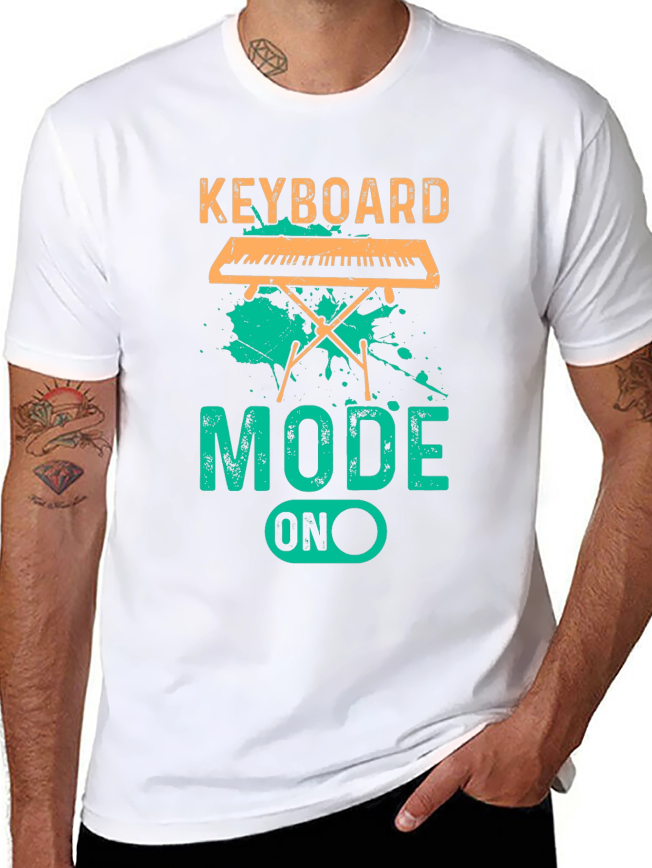 Keyboard Mode ON T-Shirt - Music Lover Tee