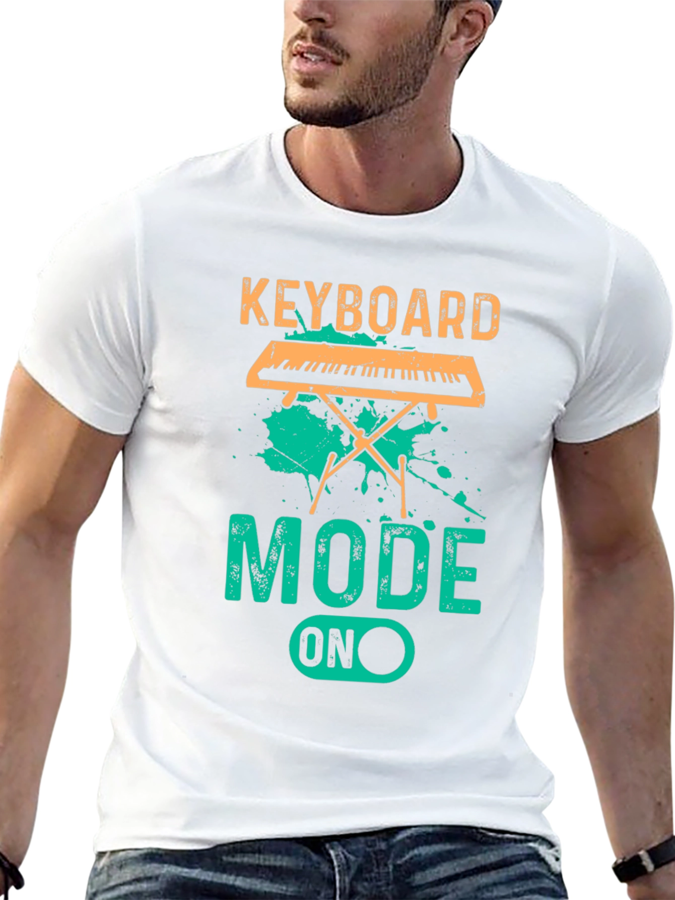 Keyboard Mode ON T-Shirt - Music Lover Tee