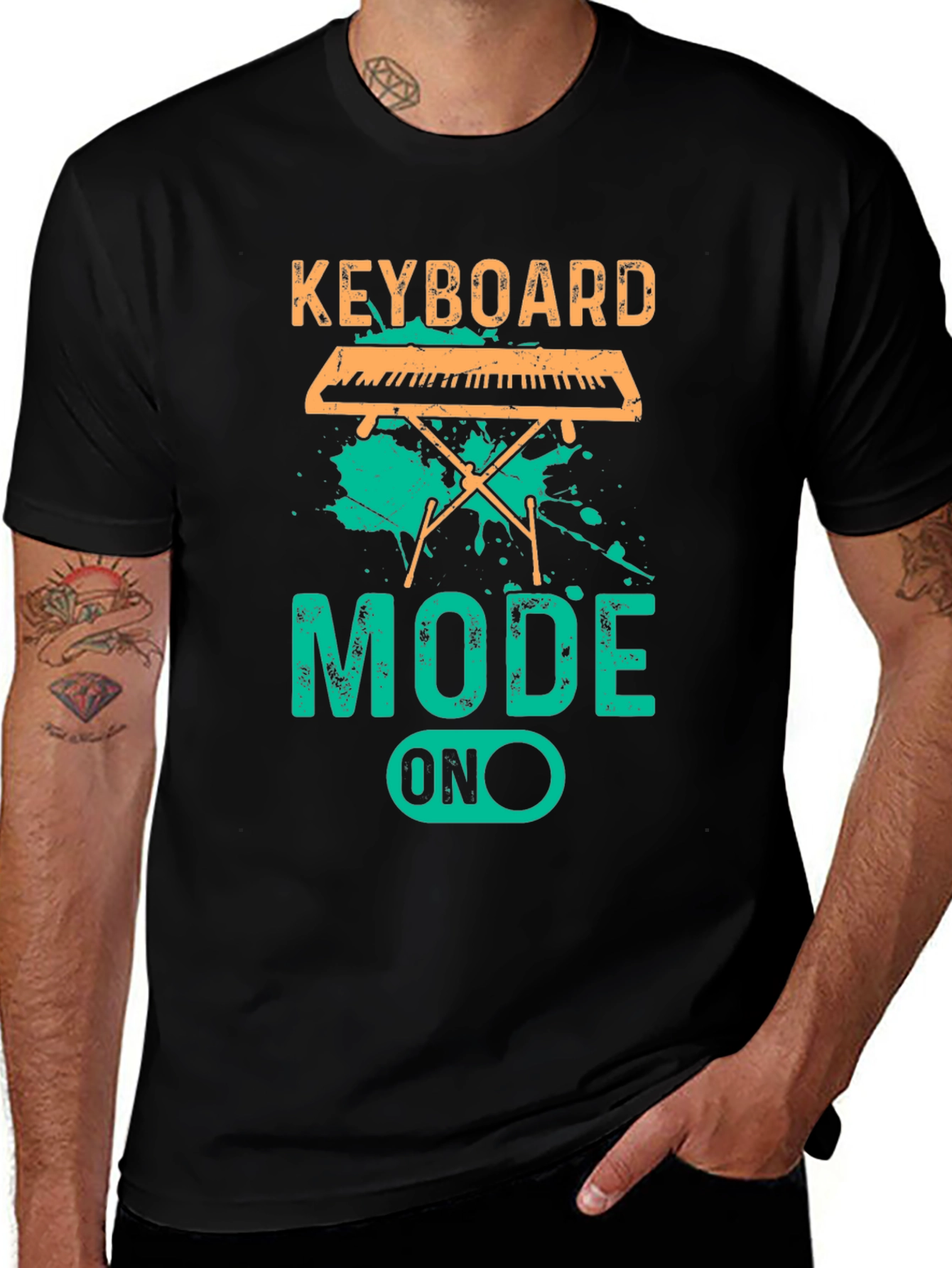 Keyboard Mode ON T-Shirt - Music Lover Tee