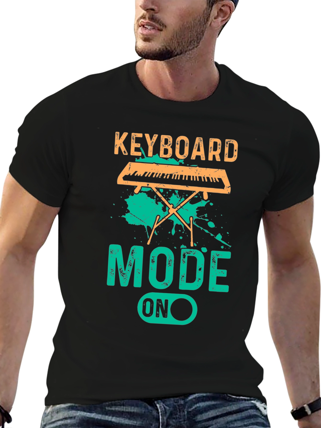 Keyboard Mode ON T-Shirt - Music Lover Tee