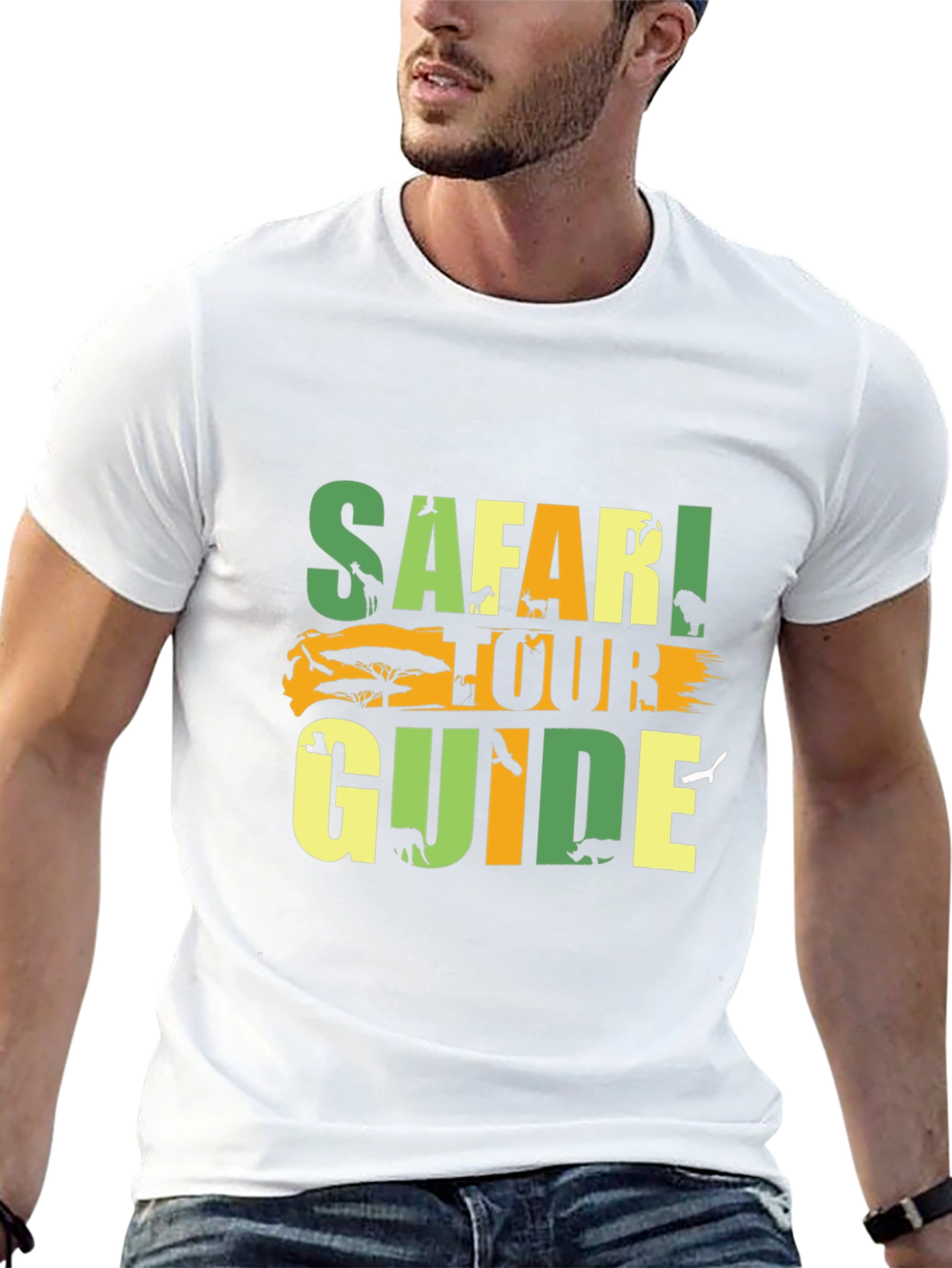 Safari Tour Guide Graphic T-Shirt