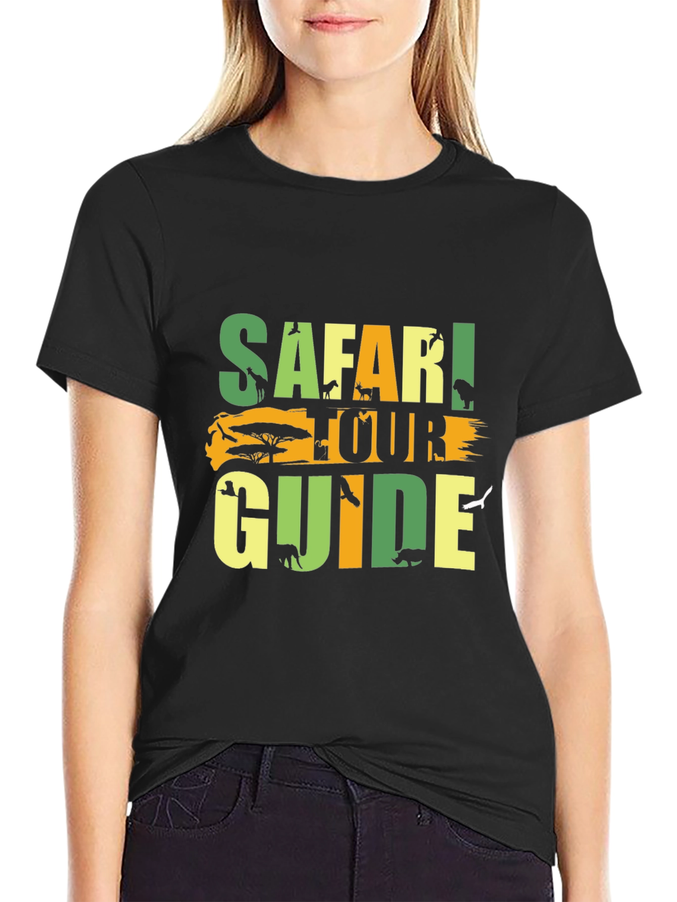 Safari Tour Guide Graphic T-Shirt