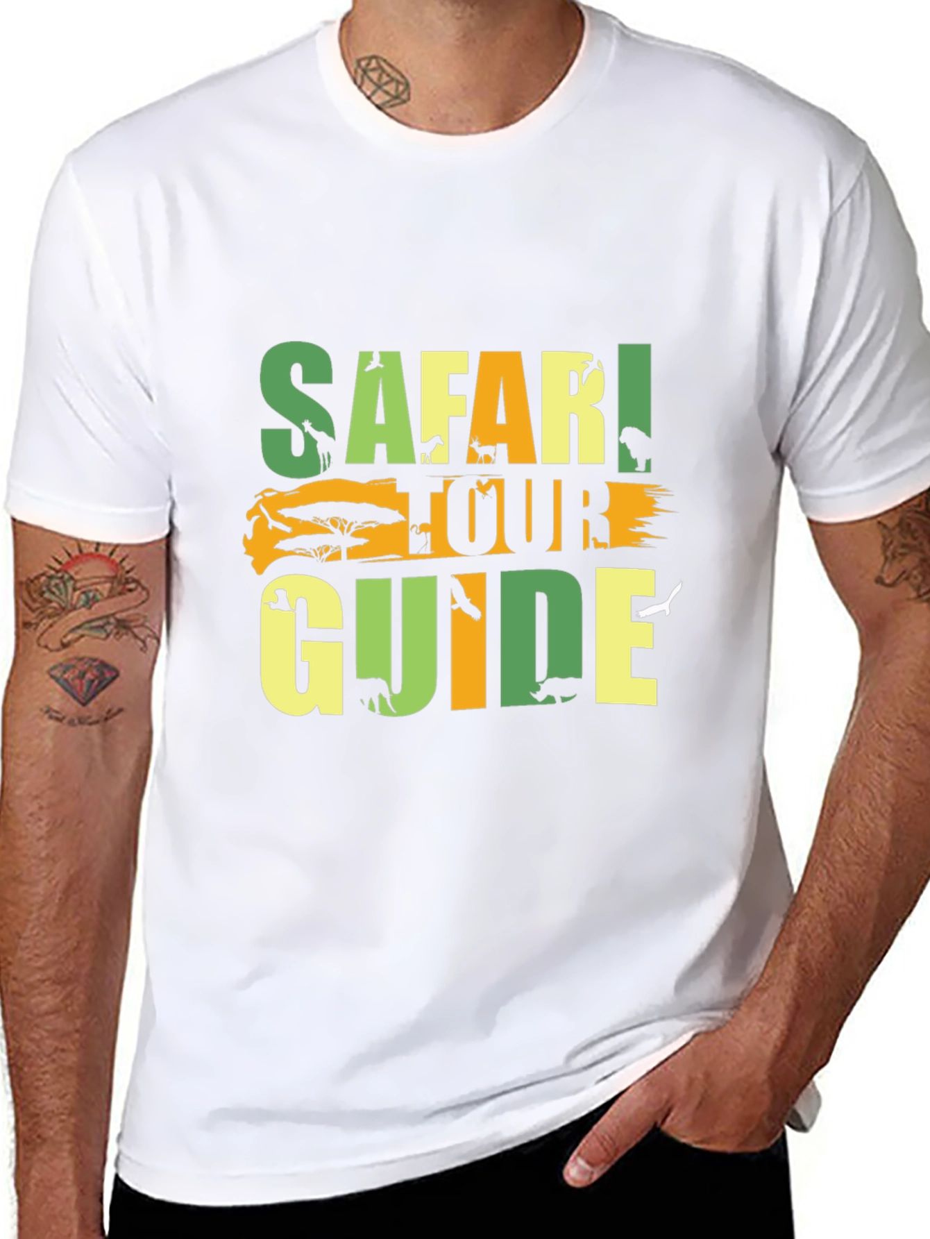 Safari Tour Guide Graphic T-Shirt
