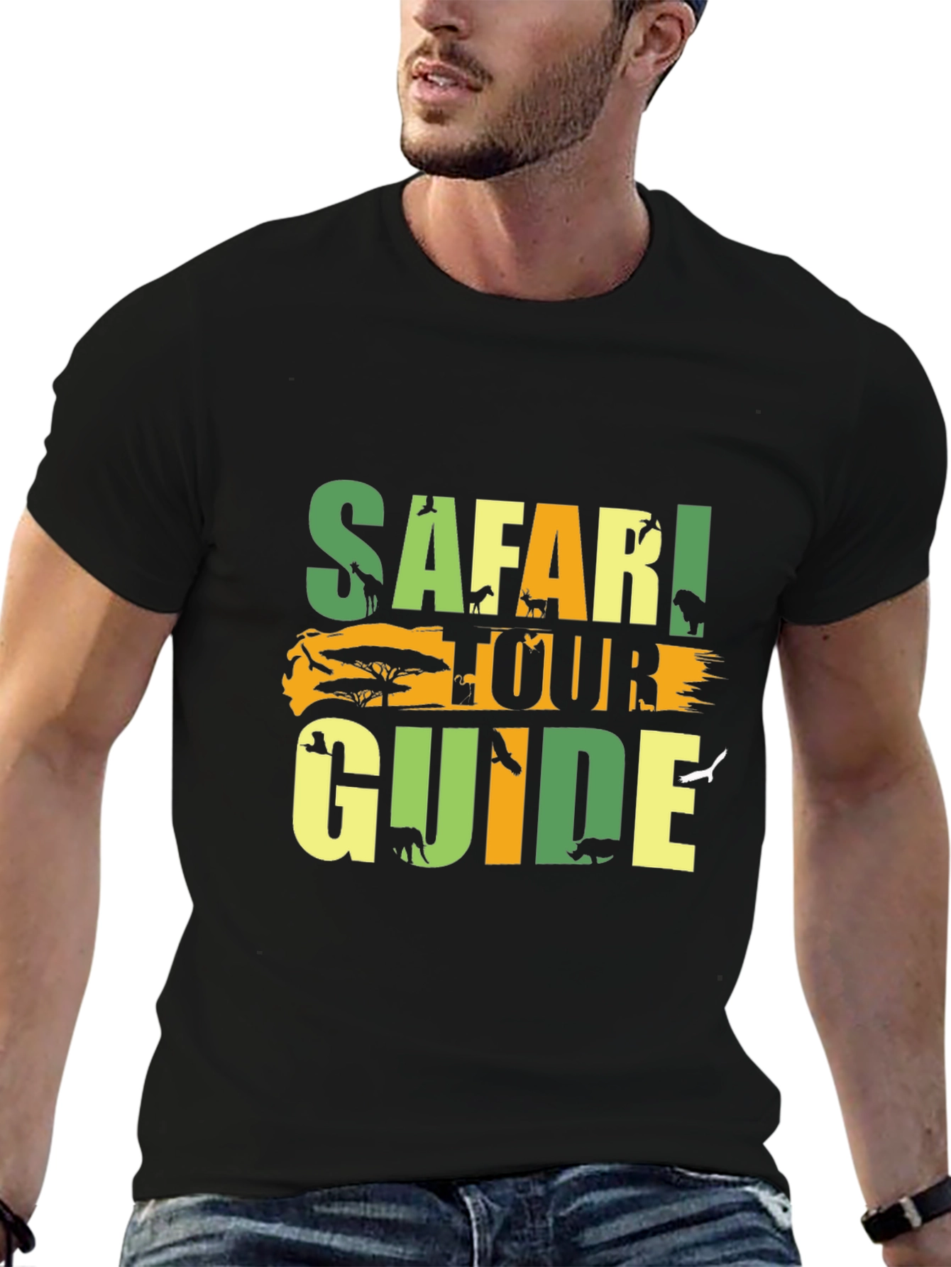 Safari Tour Guide Graphic T-Shirt