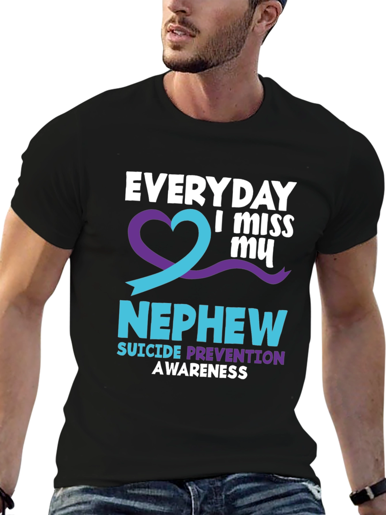 Everyday I Miss My Nephew Suicide Awareness T-Shirt