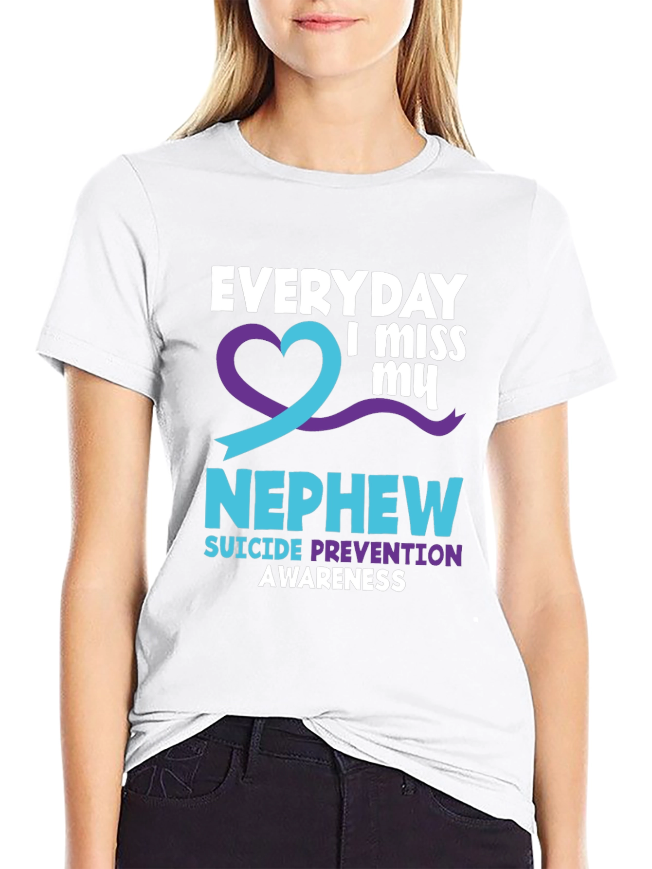Everyday I Miss My Nephew Suicide Awareness T-Shirt
