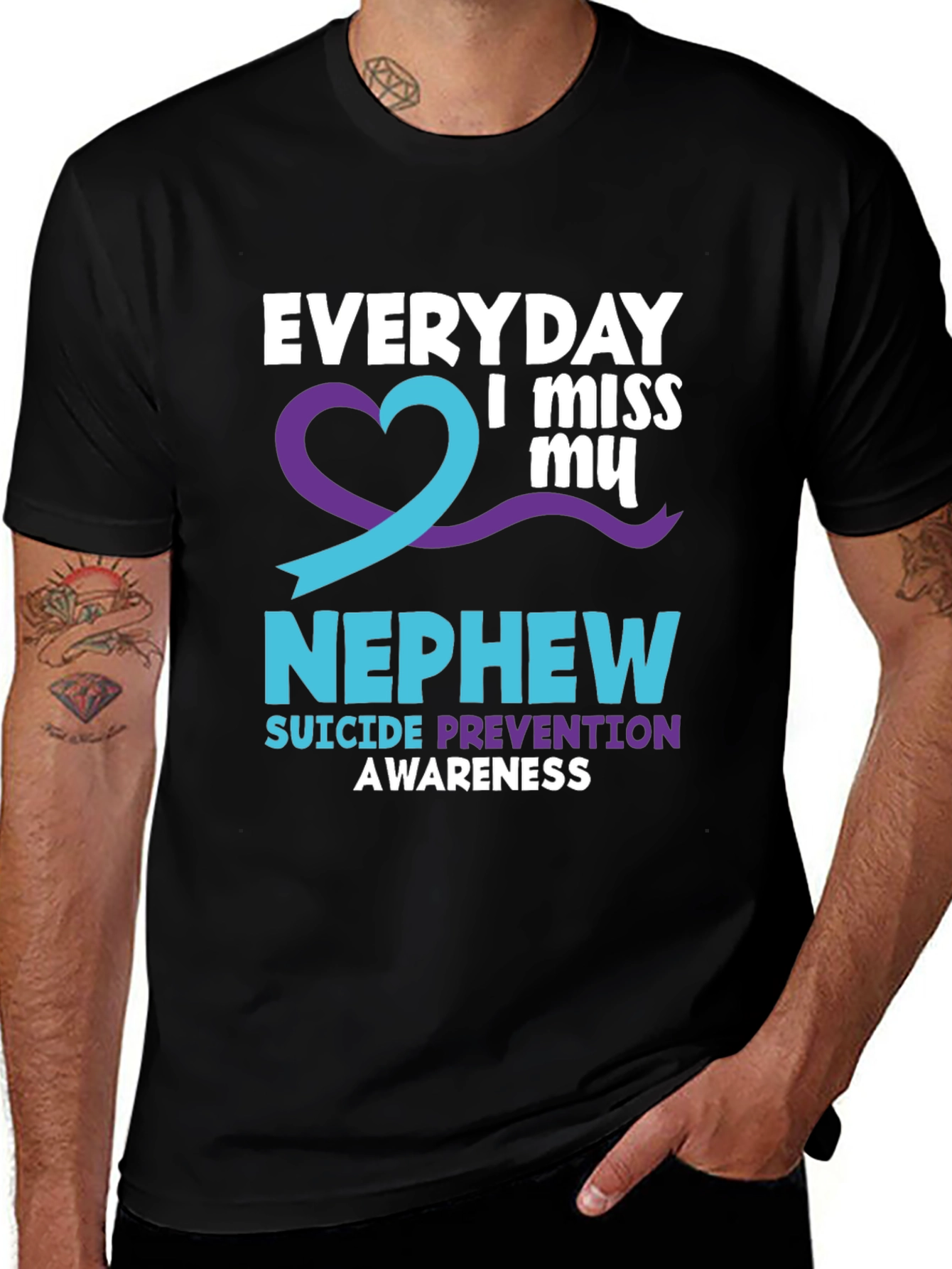 Everyday I Miss My Nephew Suicide Awareness T-Shirt