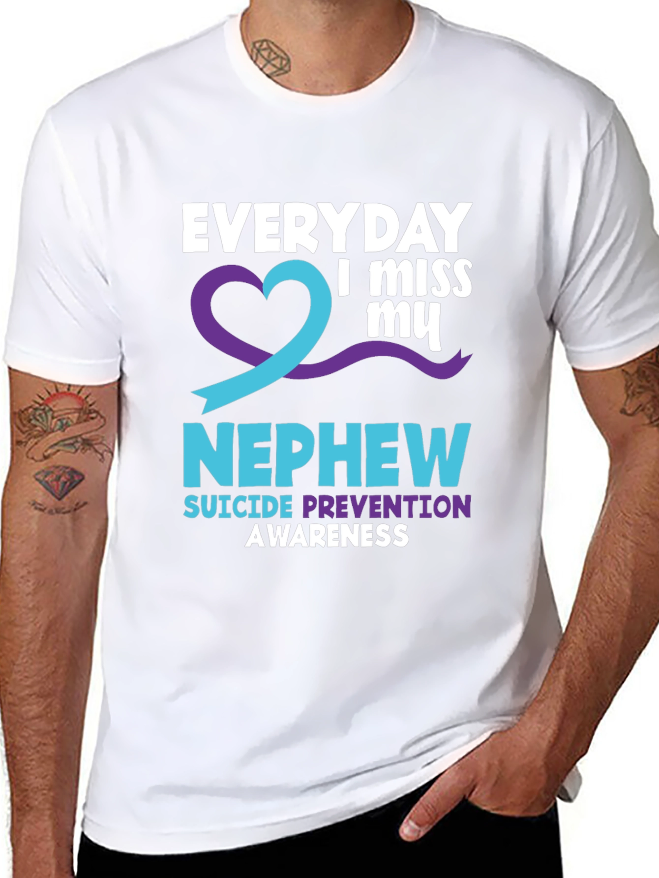 Everyday I Miss My Nephew Suicide Awareness T-Shirt