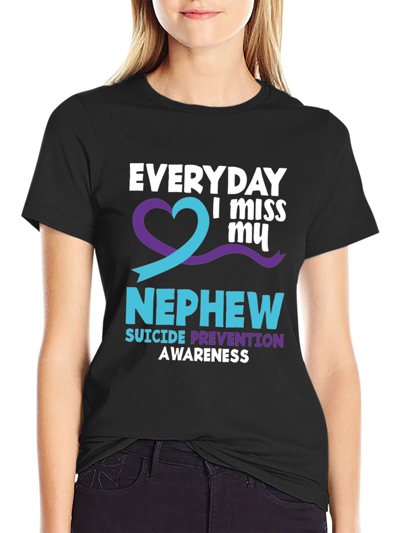 Everyday I Miss My Nephew Suicide Awareness T-Shirt