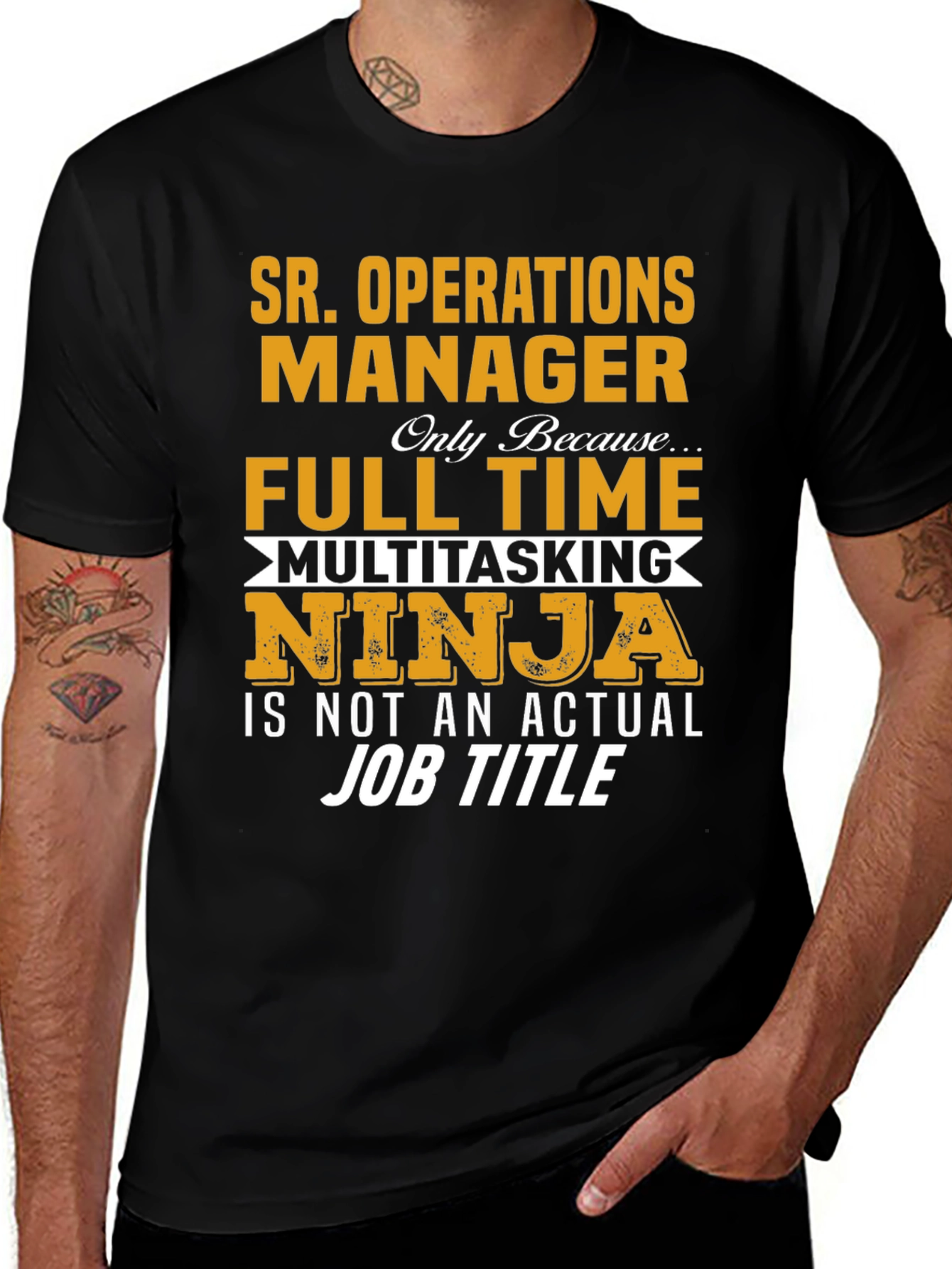 Sr. Operations Manager Full Time Ninja T-Shirt