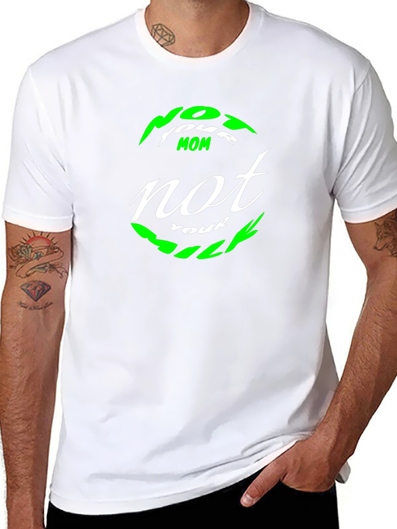 Not Your Mom Not Your Bills T-Shirt - Black
