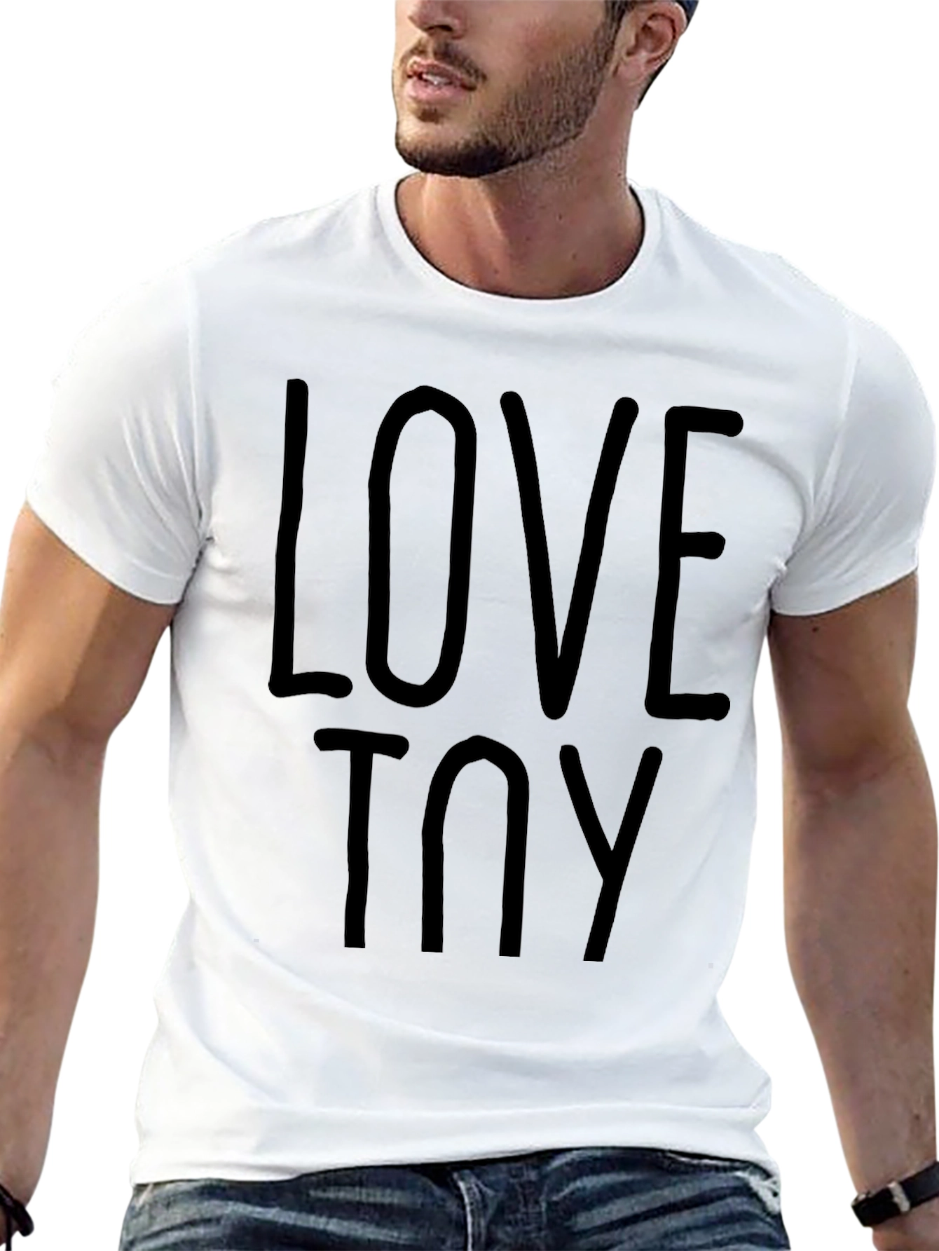 Love Toy Graphic Tee - Black Cotton T-Shirt