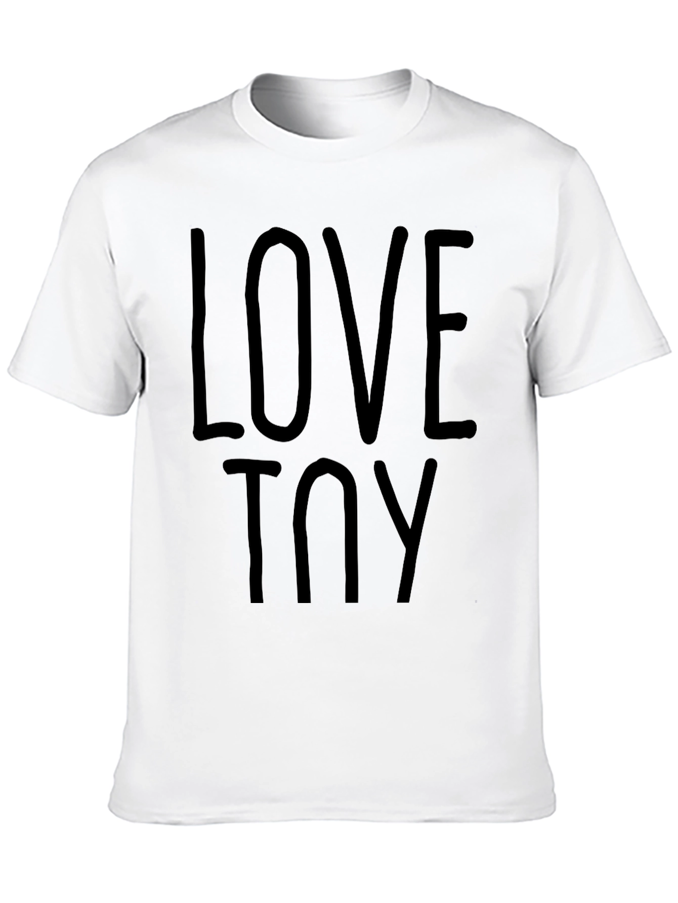 Love Toy Graphic Tee - Black Cotton T-Shirt