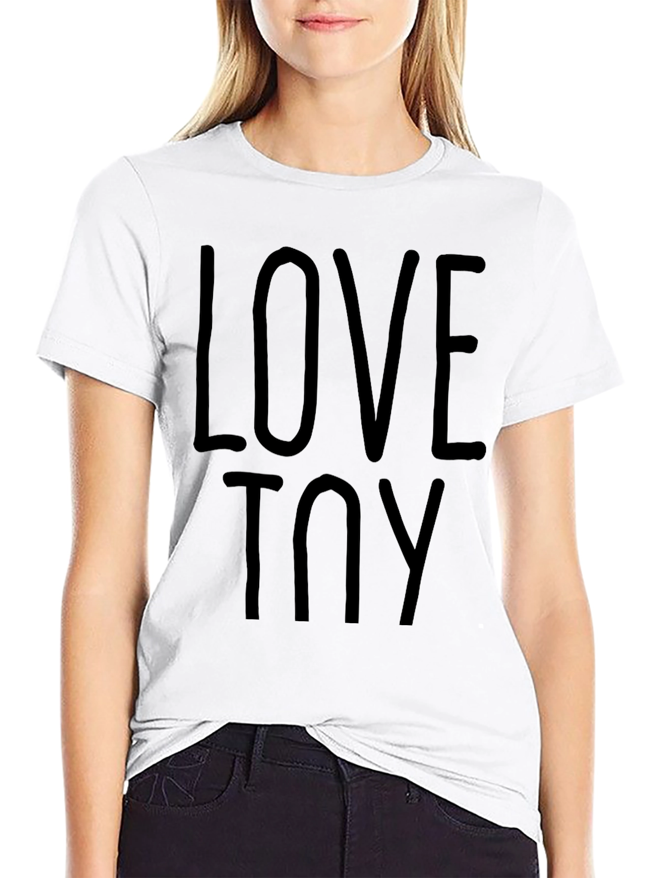 Love Toy Graphic Tee - Black Cotton T-Shirt