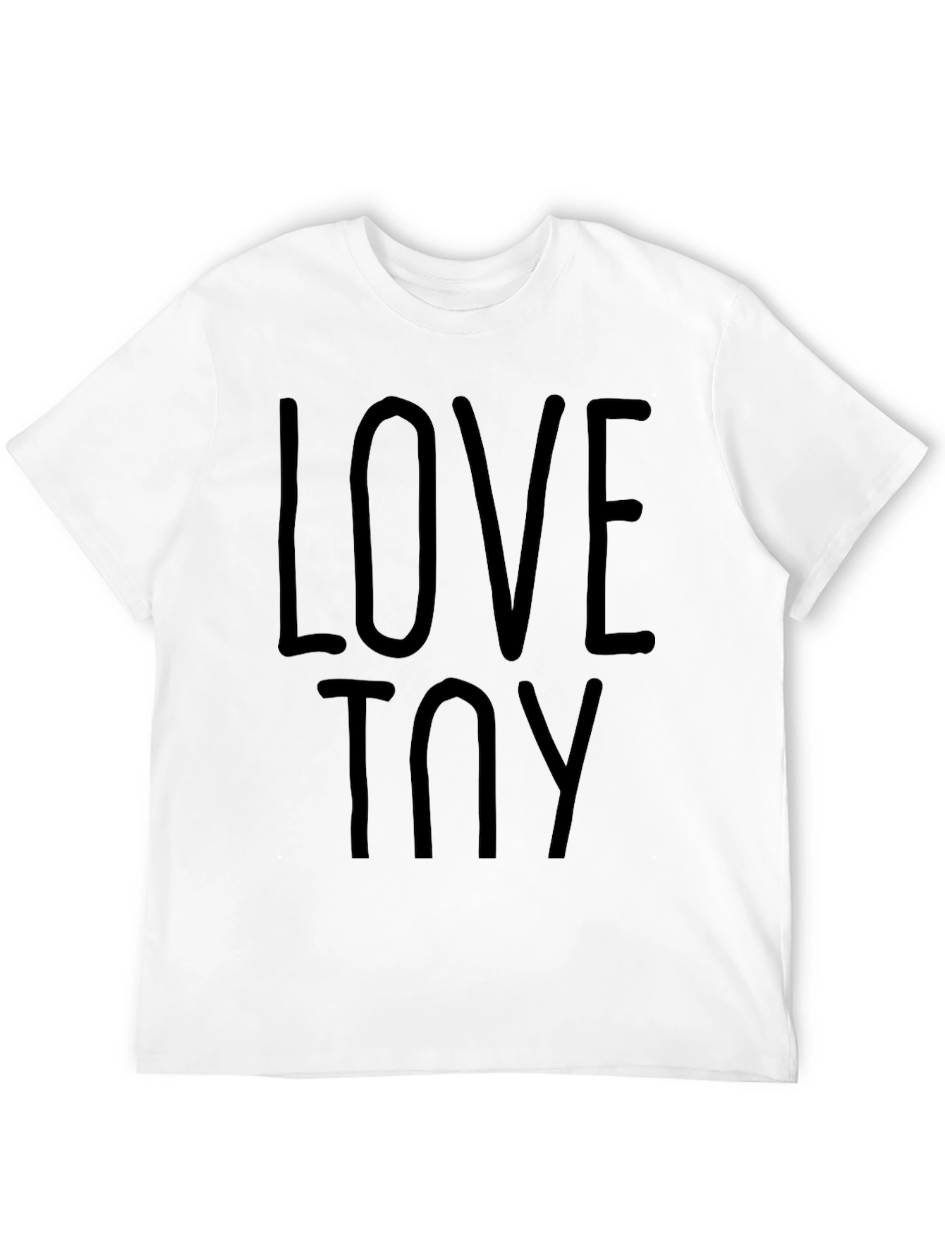 Love Toy Graphic Tee - Black Cotton T-Shirt