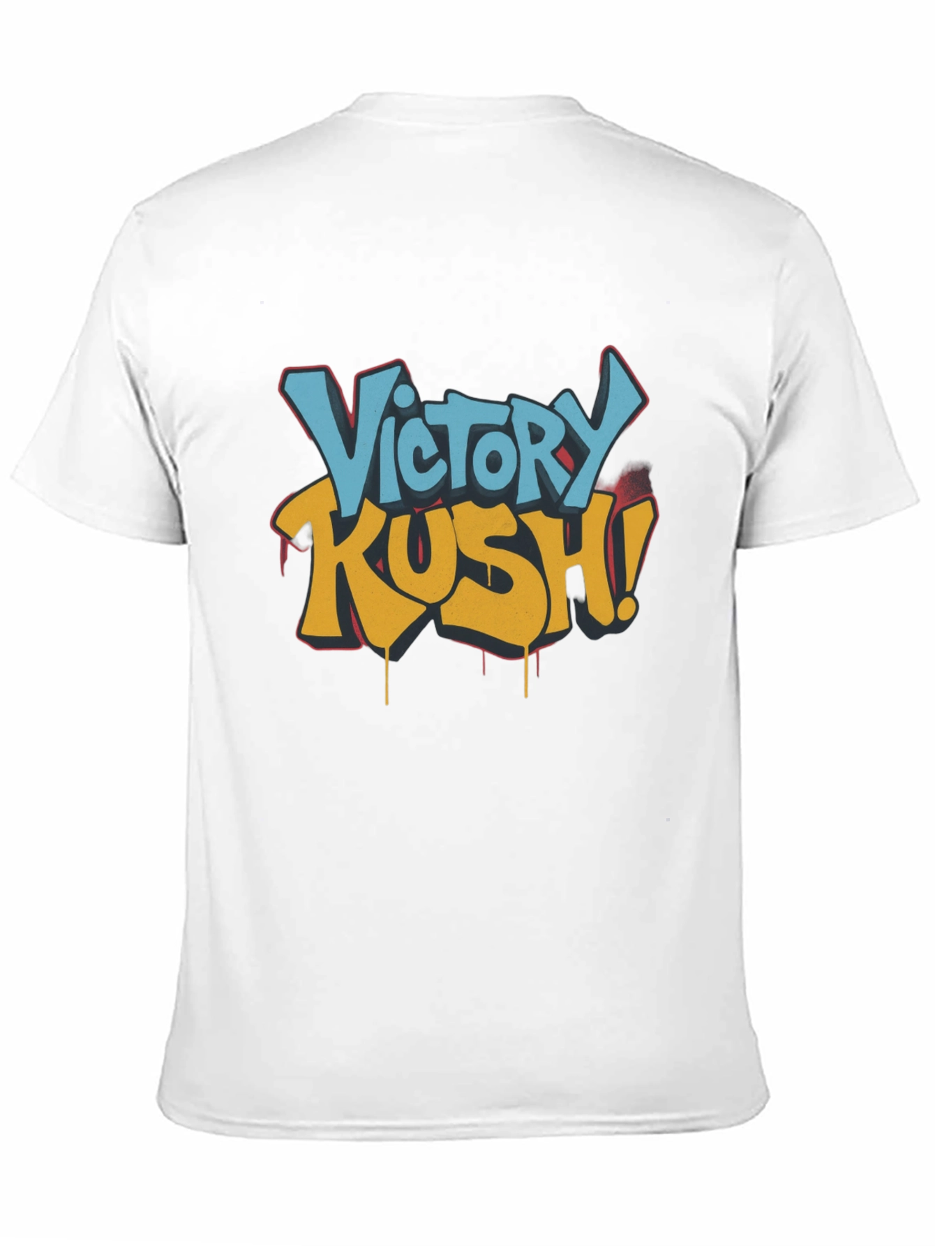 Victory Kush Graphic Tee - Black Cotton T-Shirt