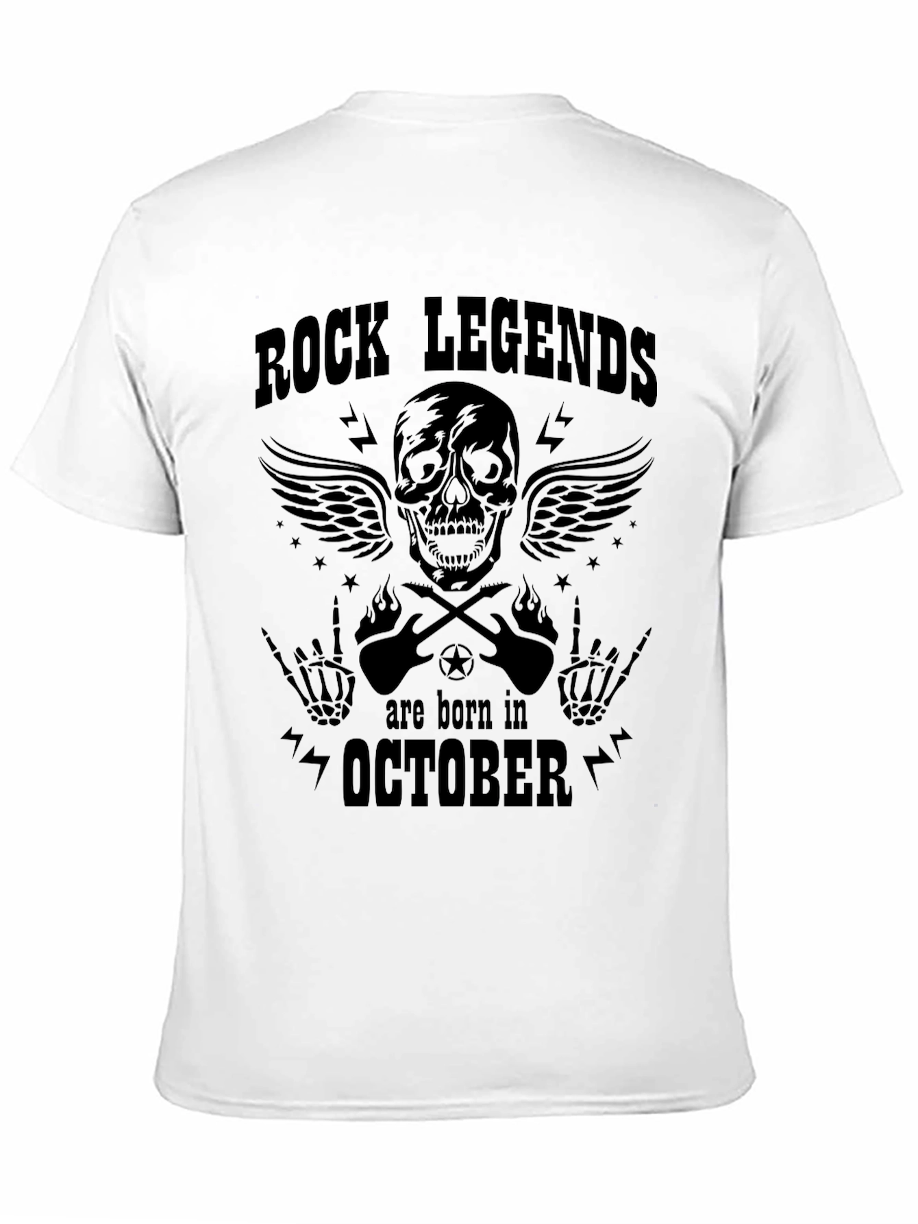 Rock Legends Born in October Graphic Tee