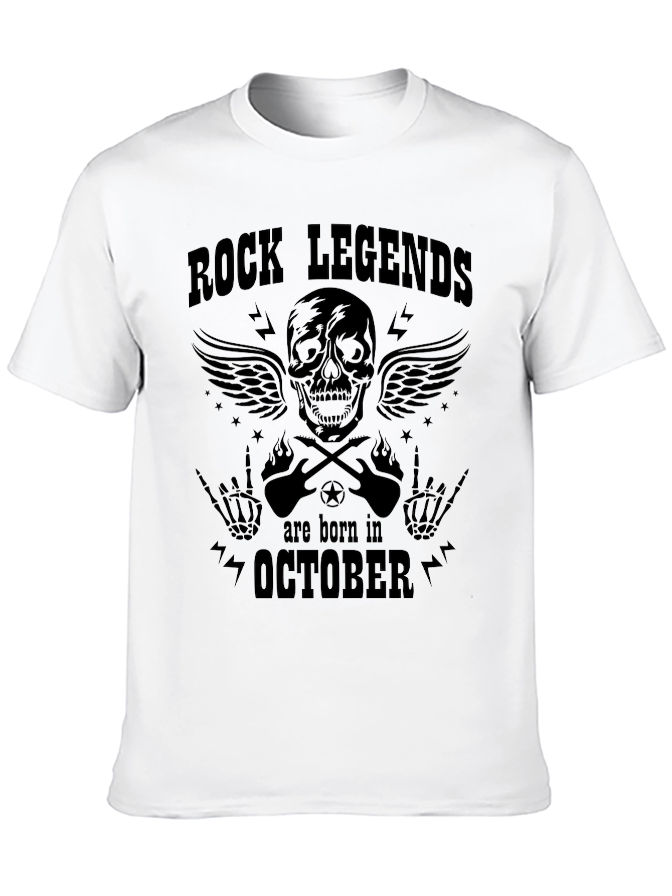 Rock Legends Born in October Graphic Tee