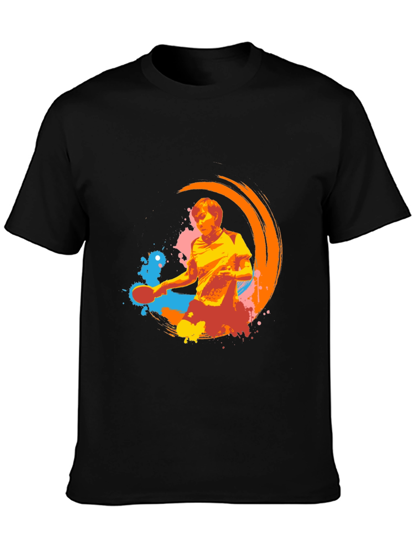 Cool Graphic Tee - Table Tennis Design