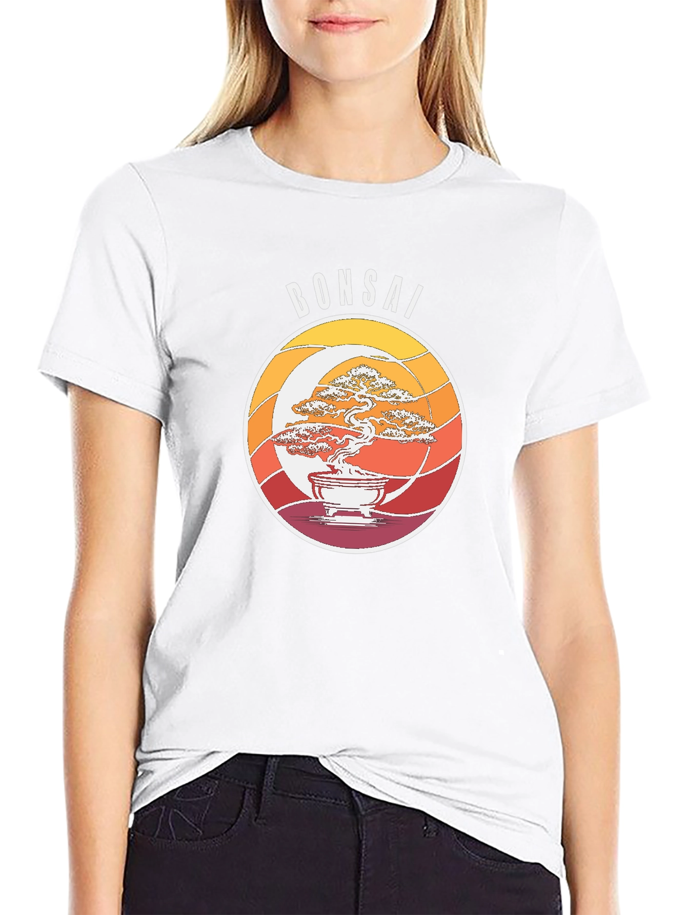 Retro Bonsai Tree Graphic T-Shirt - Unisex
