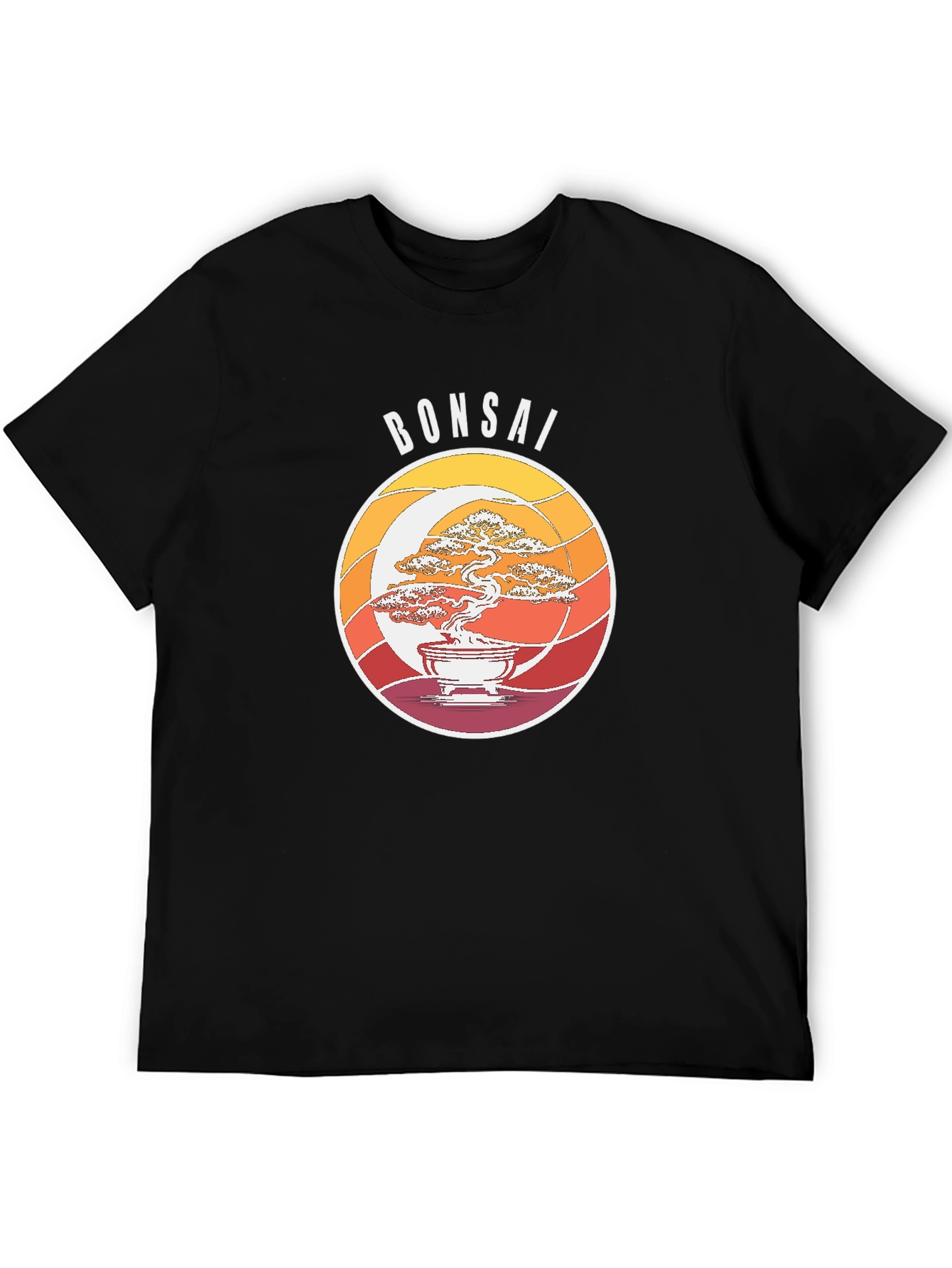 Retro Bonsai Tree Graphic T-Shirt - Unisex