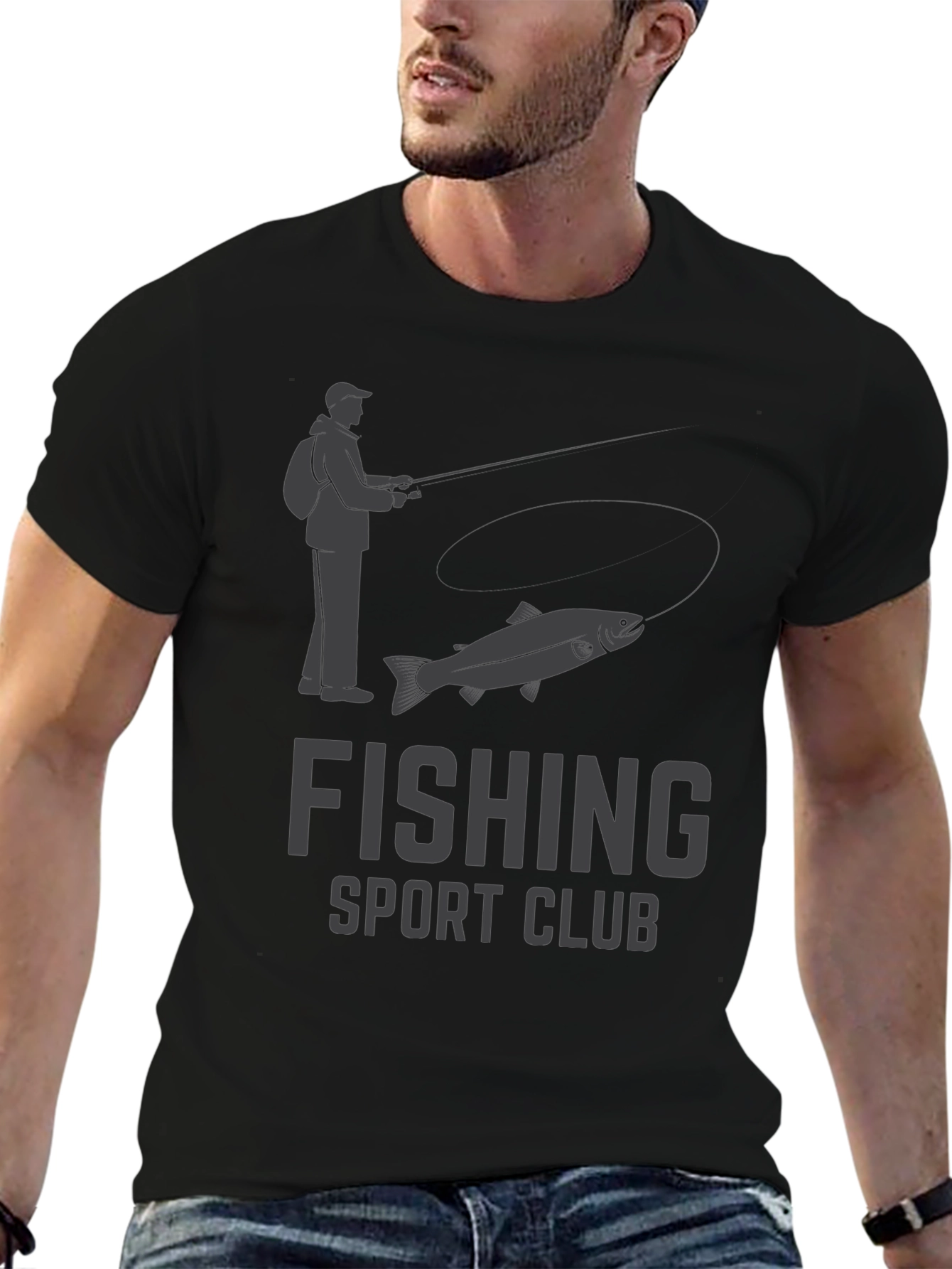 Fishing Sport Club Graphic T-Shirt