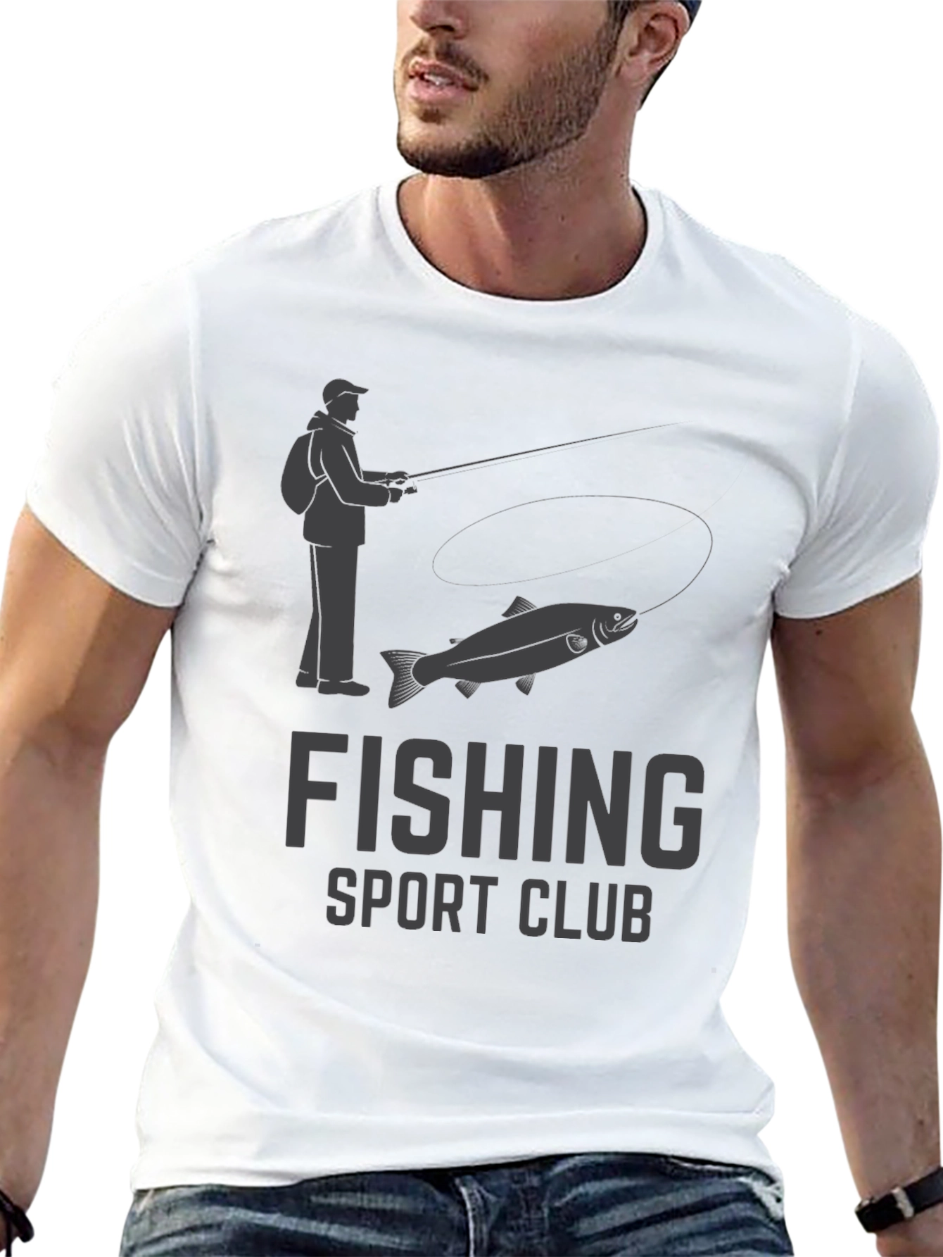 Fishing Sport Club Graphic T-Shirt