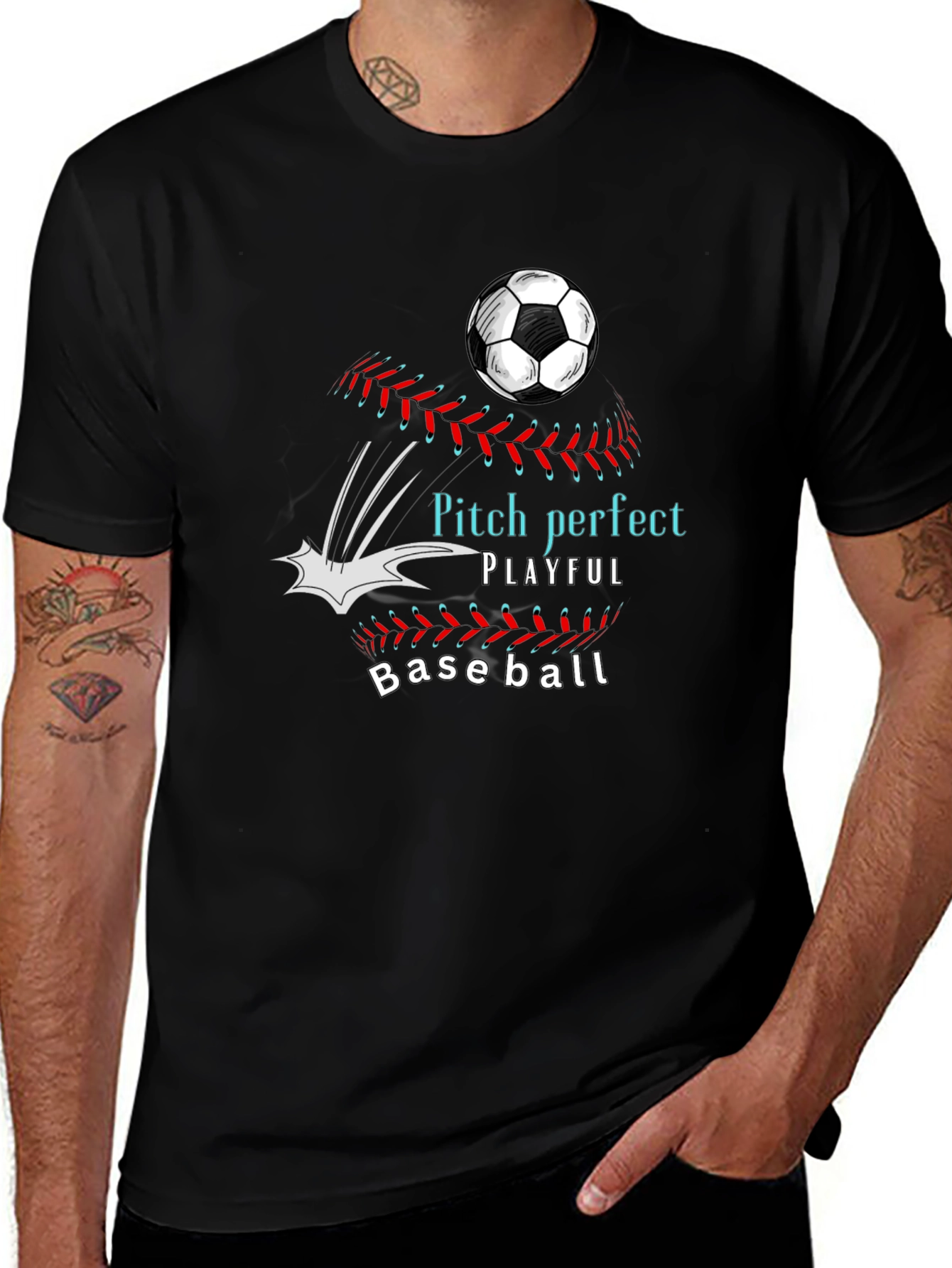 Pitch Perfect Playful Baseball T-Shirt