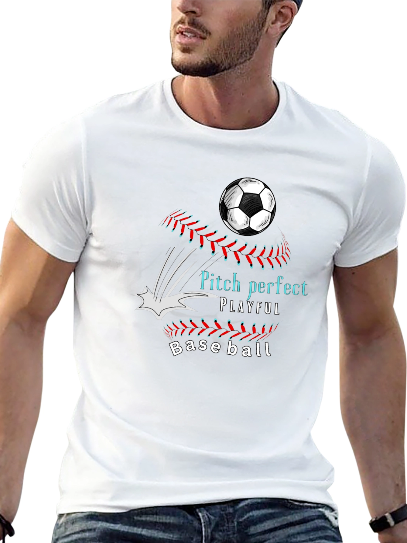 Pitch Perfect Playful Baseball T-Shirt