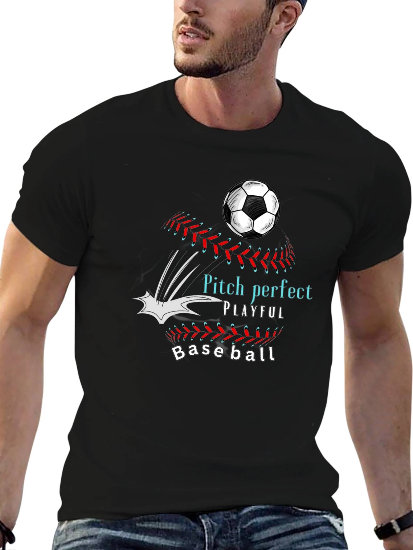 Pitch Perfect Playful Baseball T-Shirt