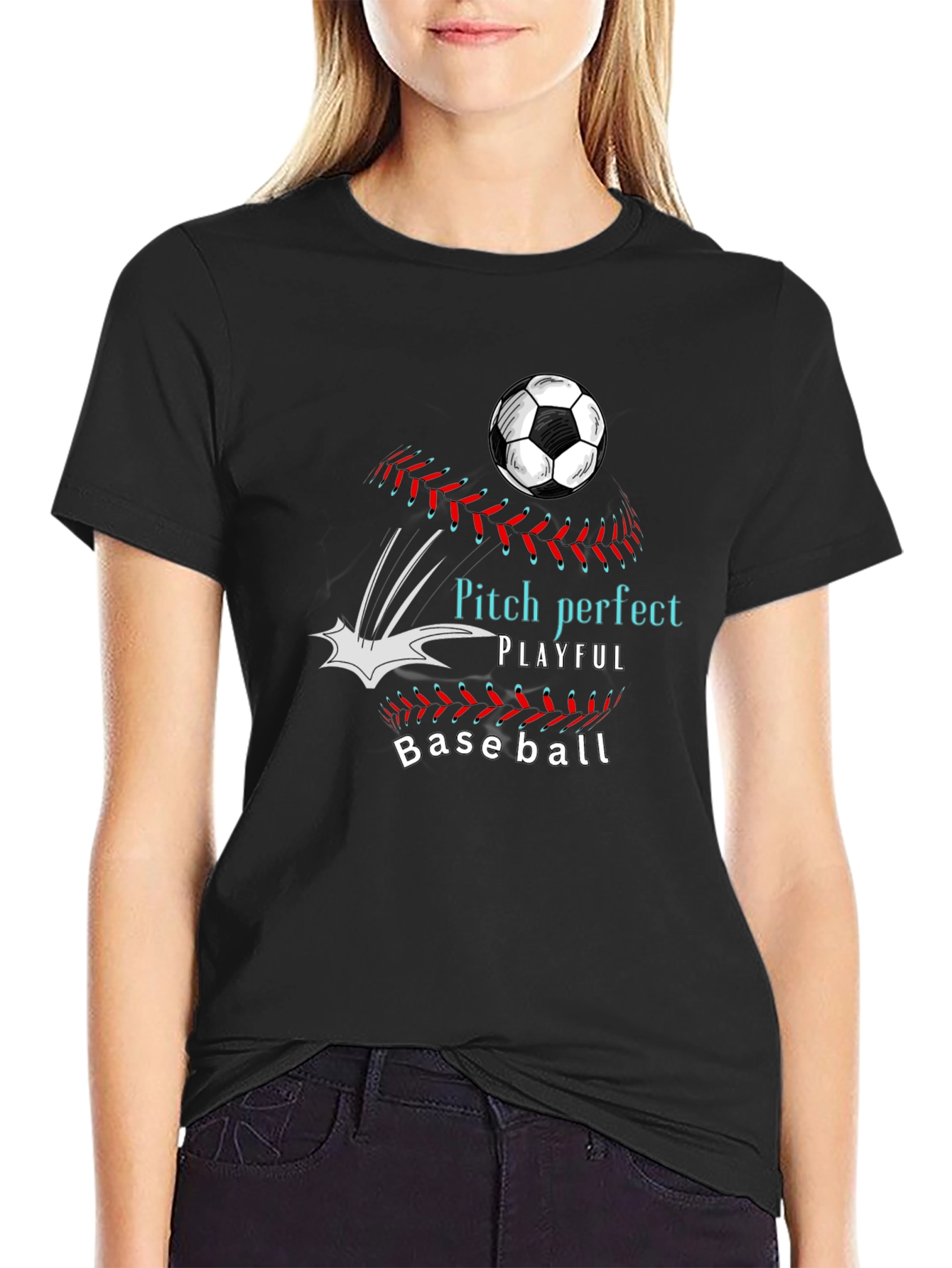 Pitch Perfect Playful Baseball T-Shirt