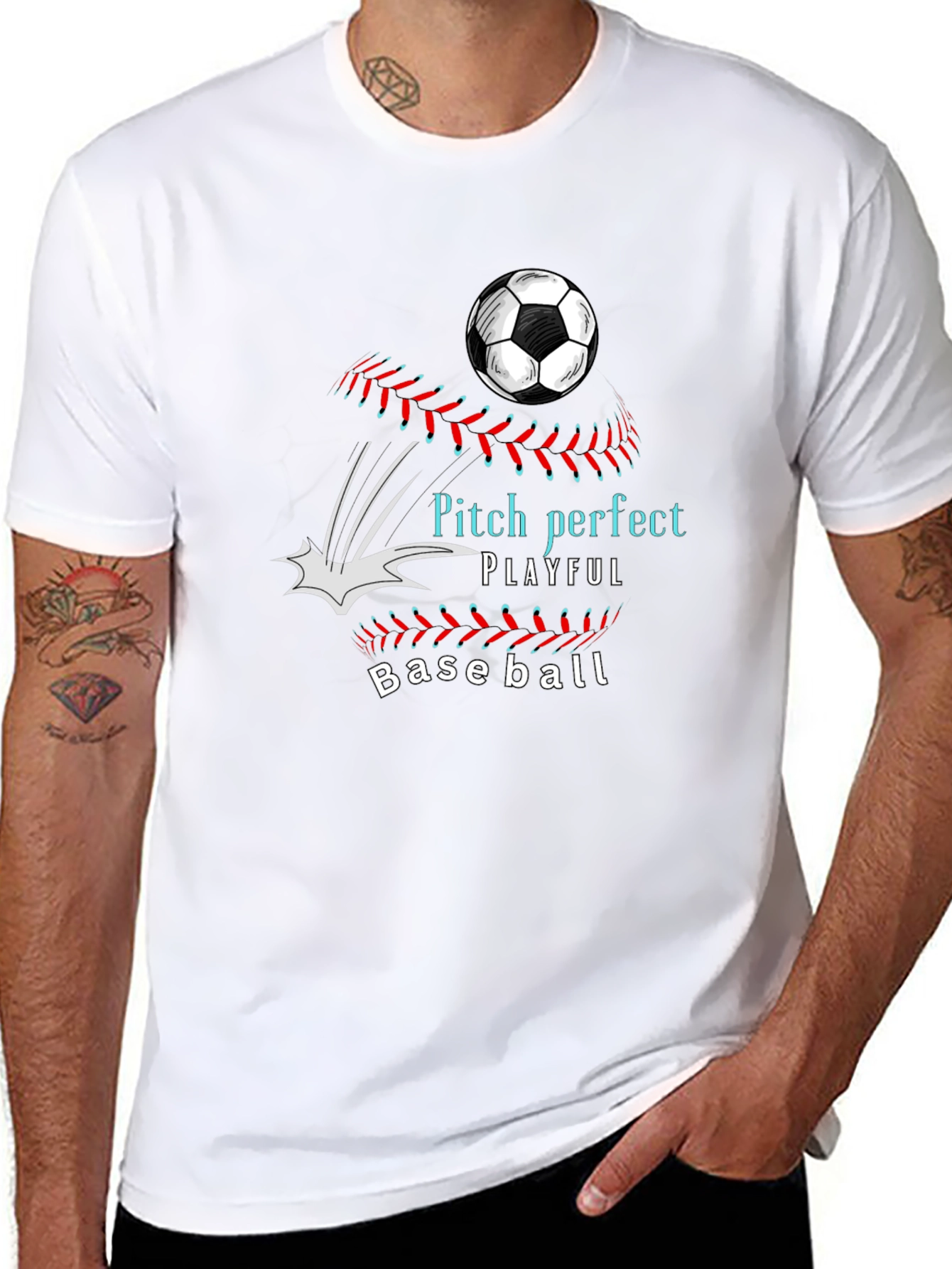 Pitch Perfect Playful Baseball T-Shirt