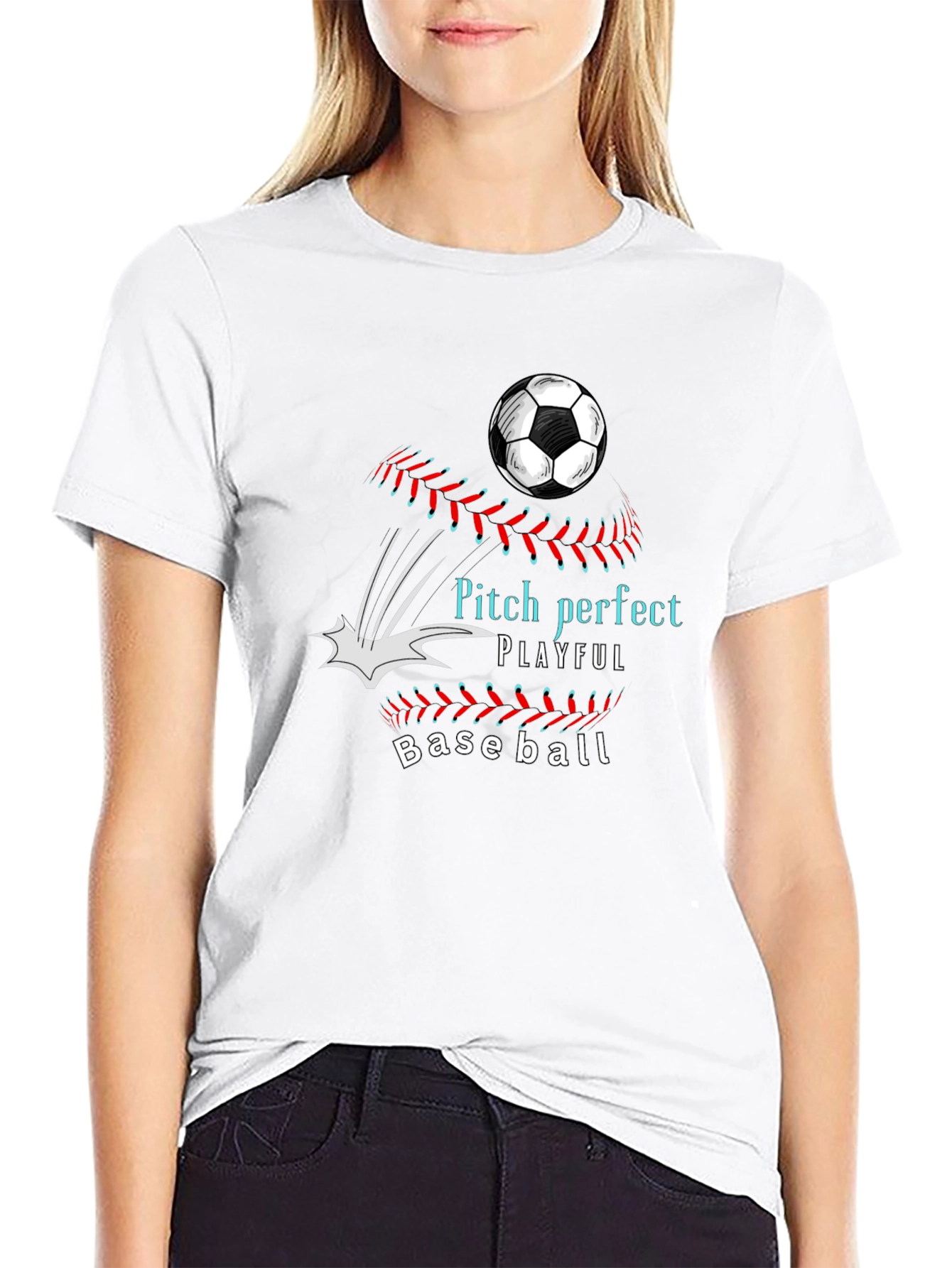Pitch Perfect Playful Baseball T-Shirt