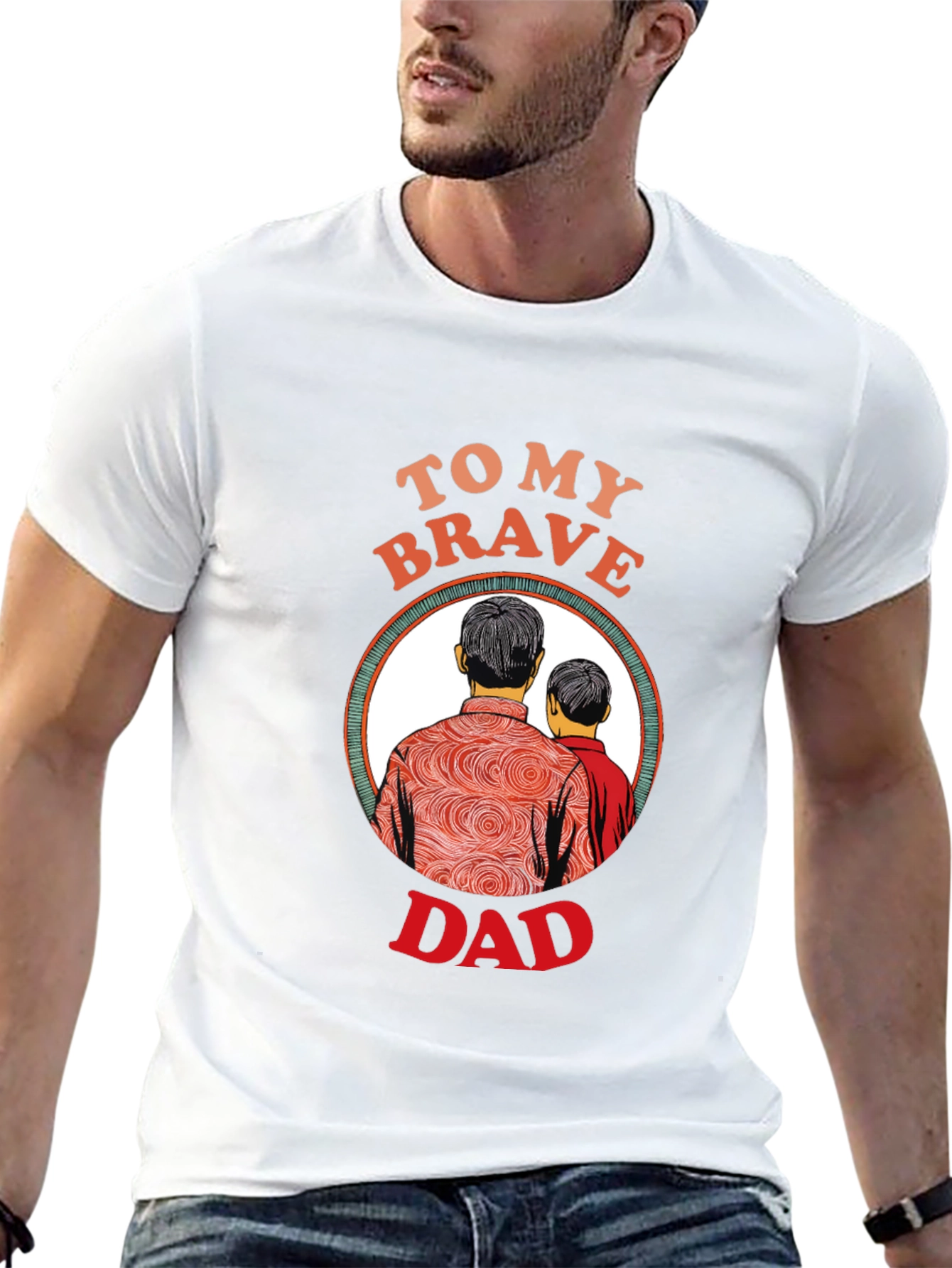 To My Brave Dad Graphic T-Shirt