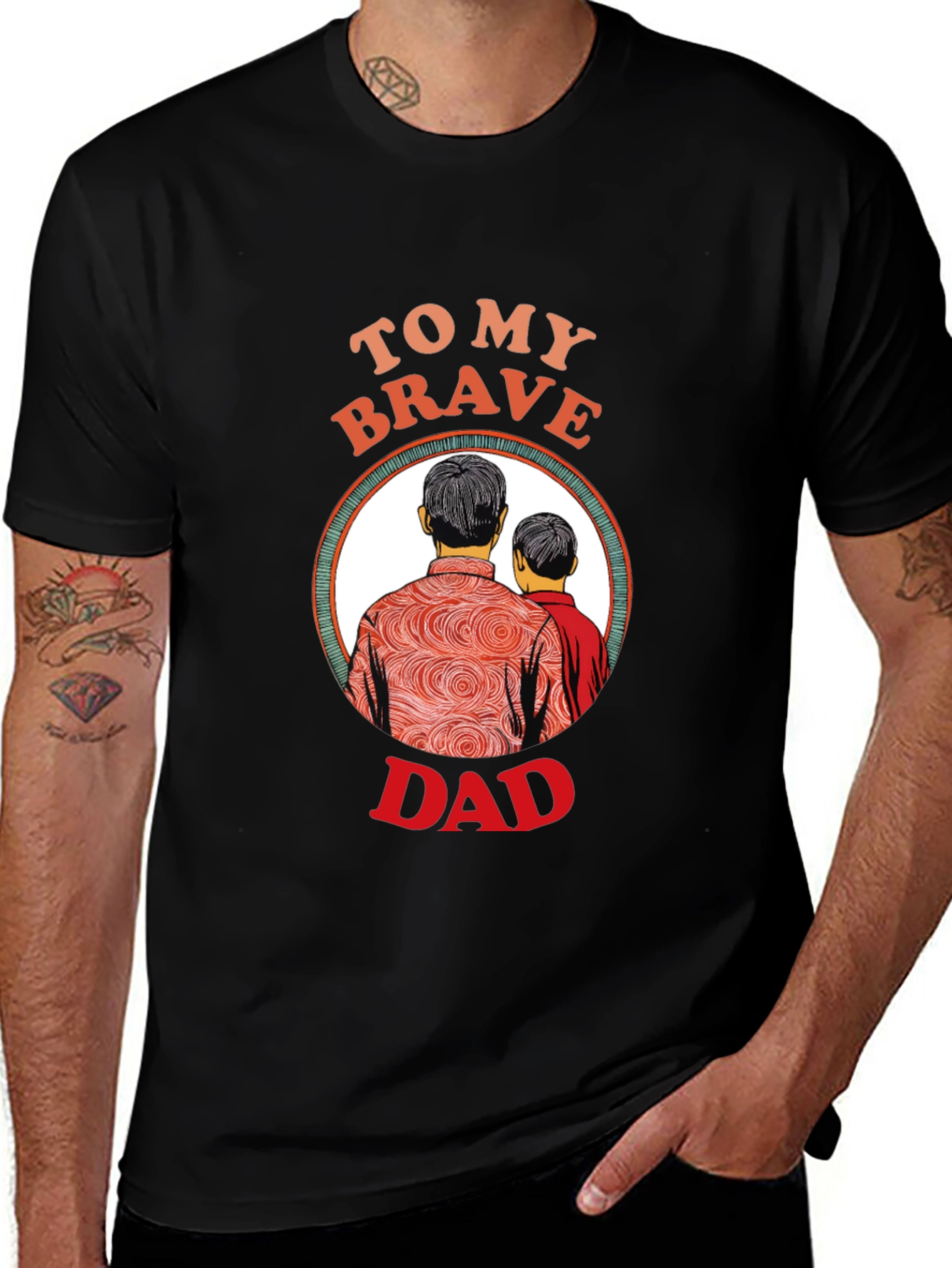 To My Brave Dad Graphic T-Shirt