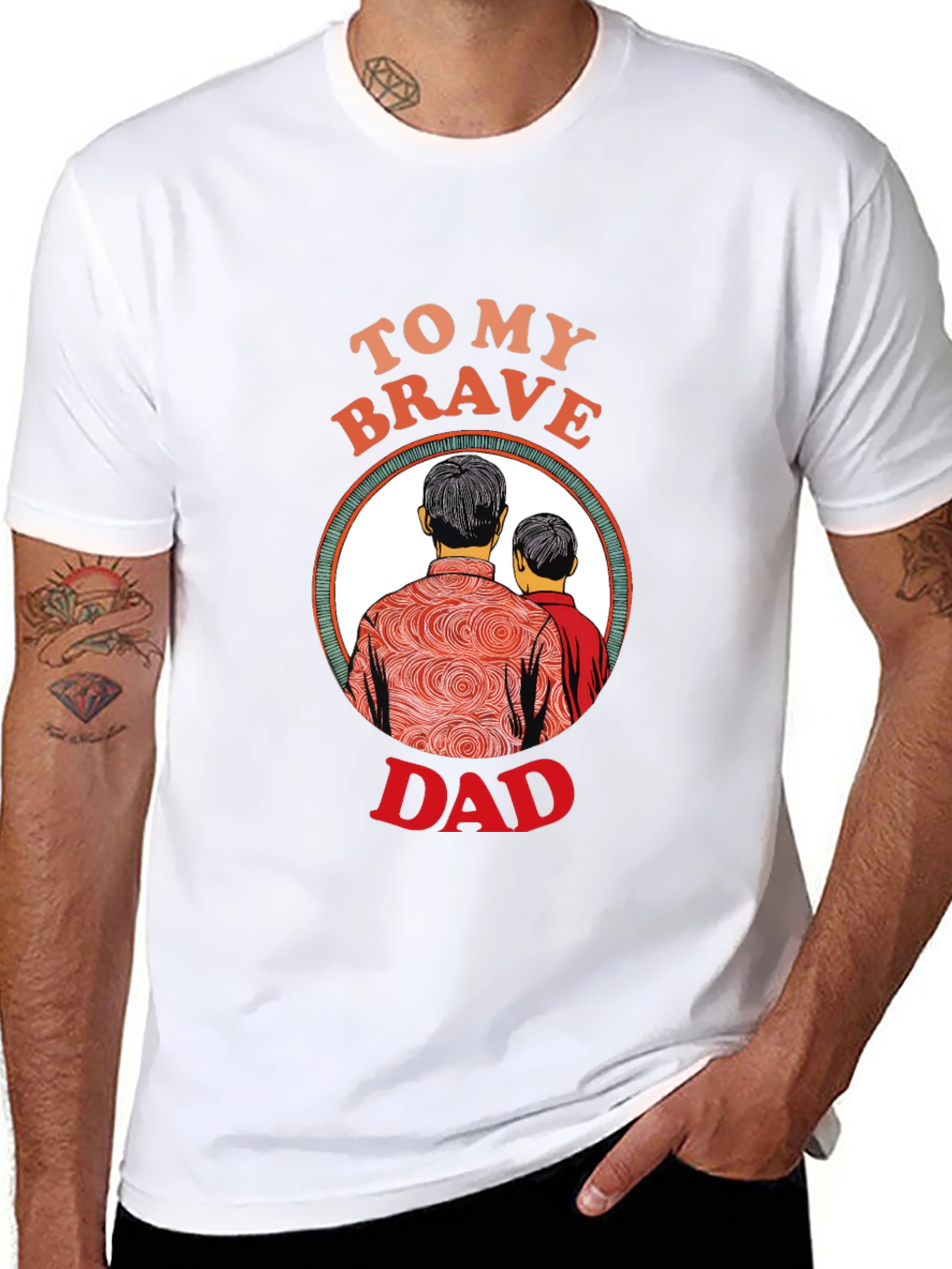 To My Brave Dad Graphic T-Shirt