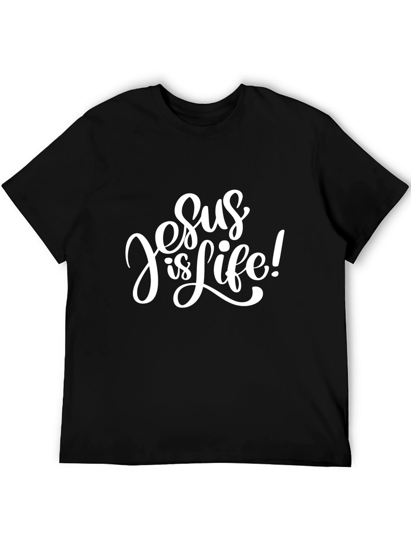 Jesus is Life Black Graphic Tee
