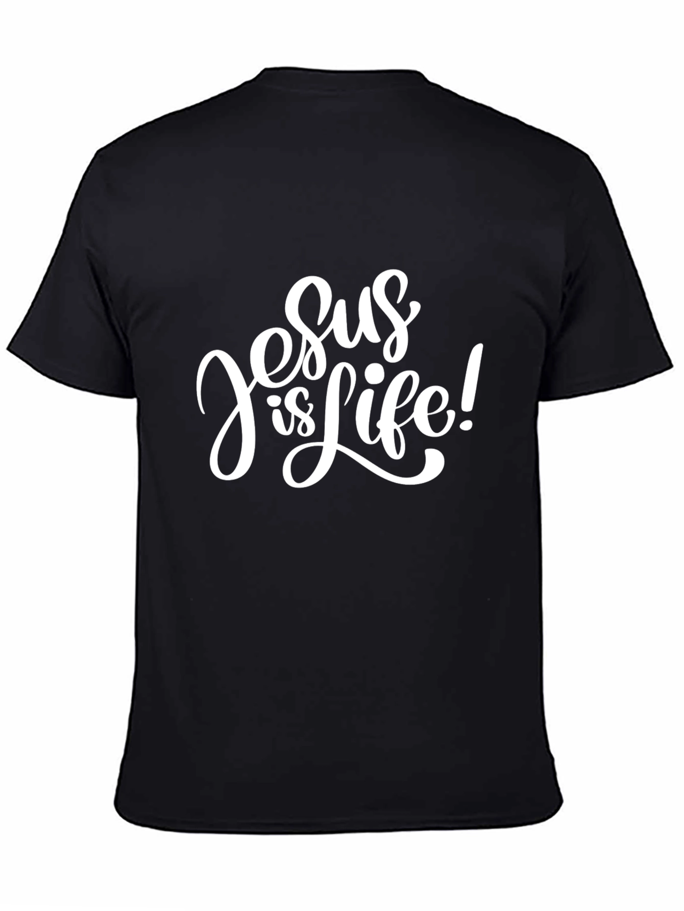 Jesus is Life Black Graphic Tee