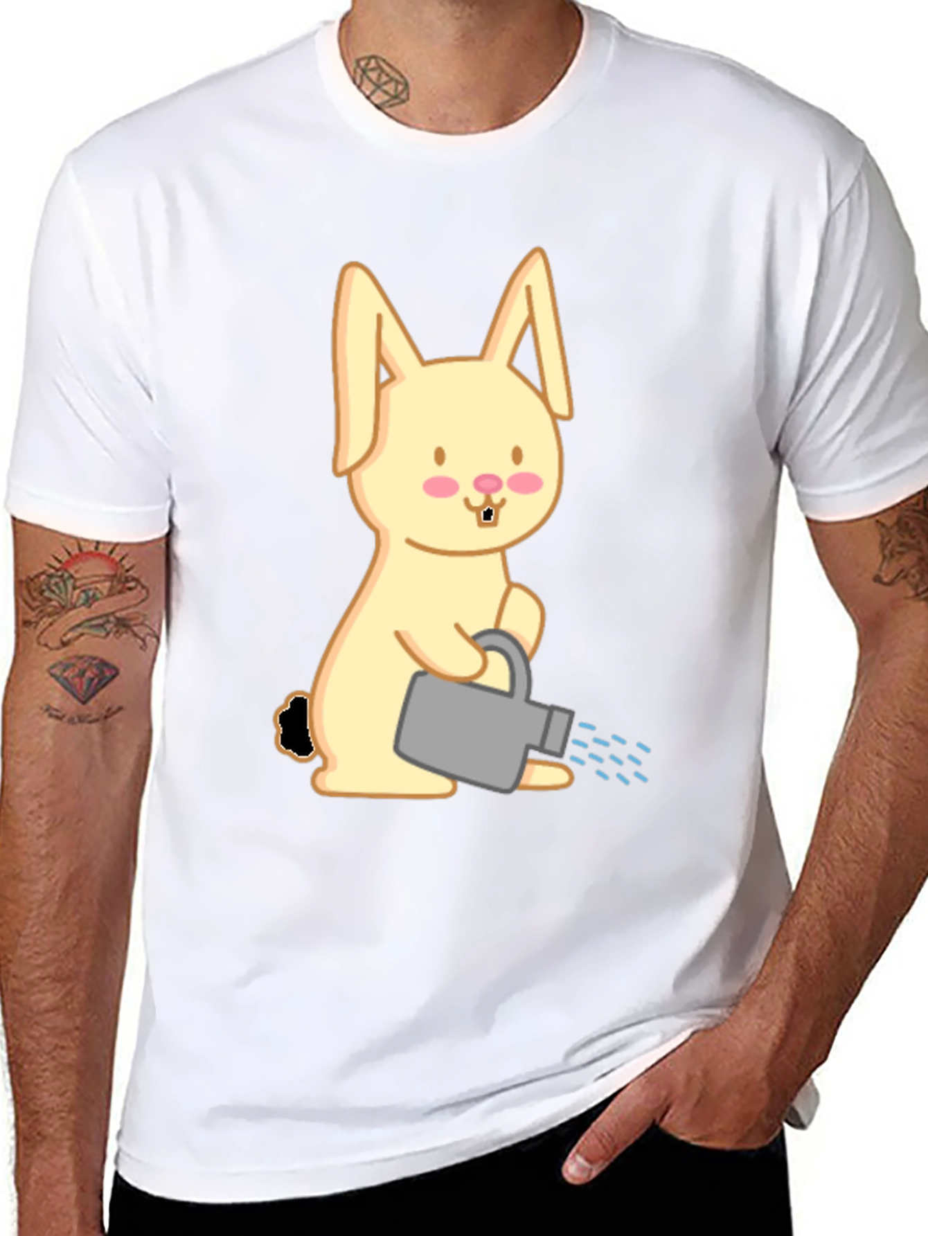 Cute Bunny Watering Shirt